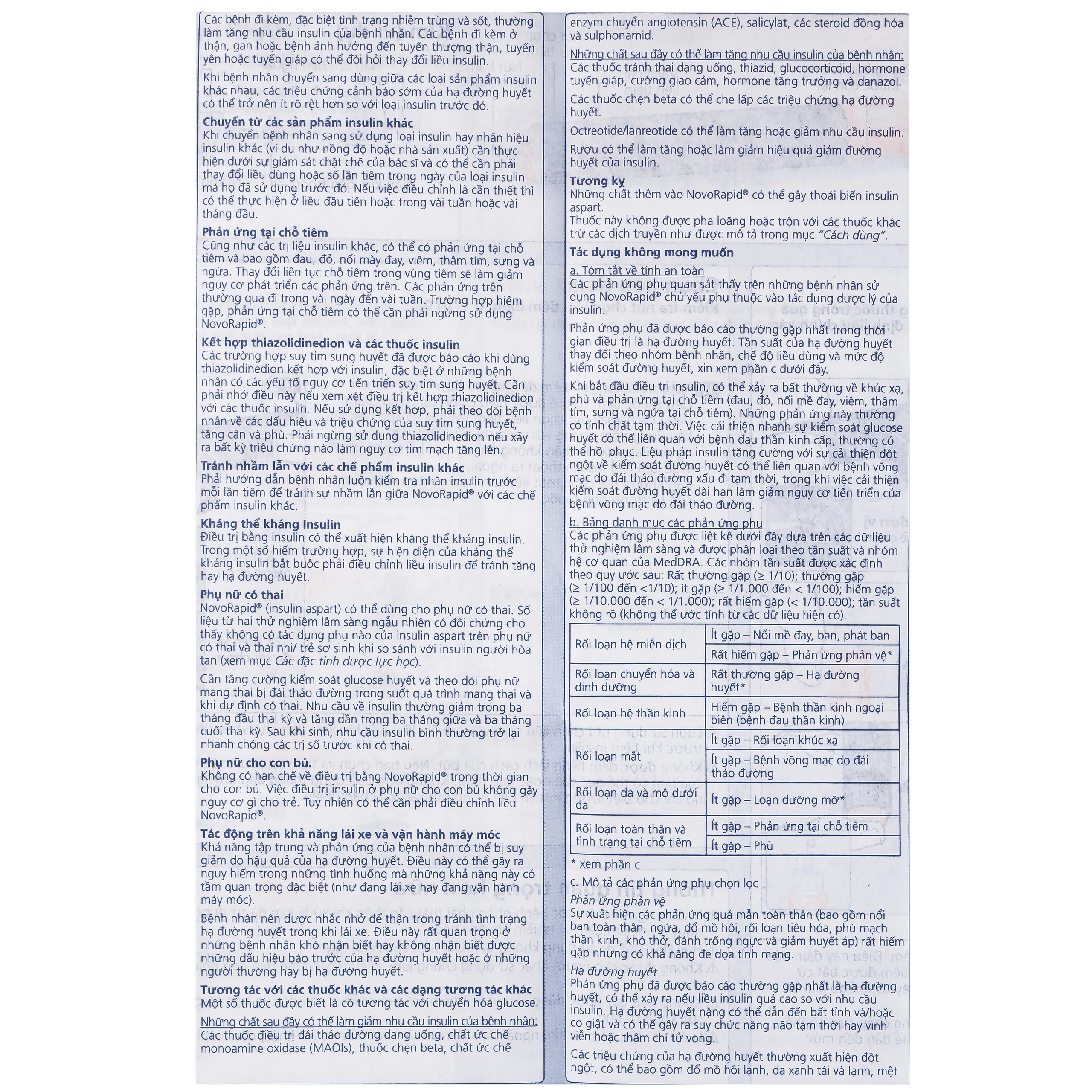 Bút tiêm Novorapid FlexPen 100U/ml Novo Nordisk kiểm soát đường huyết (5 cây x 3ml)