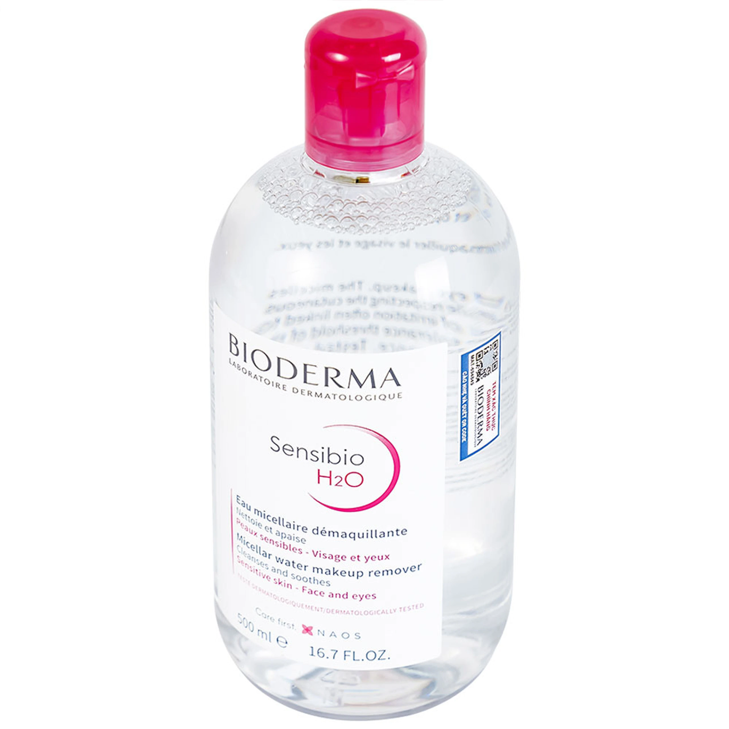 Nước tẩy trang cho da nhạy cảm Bioderma Sensibio H2O 500ml