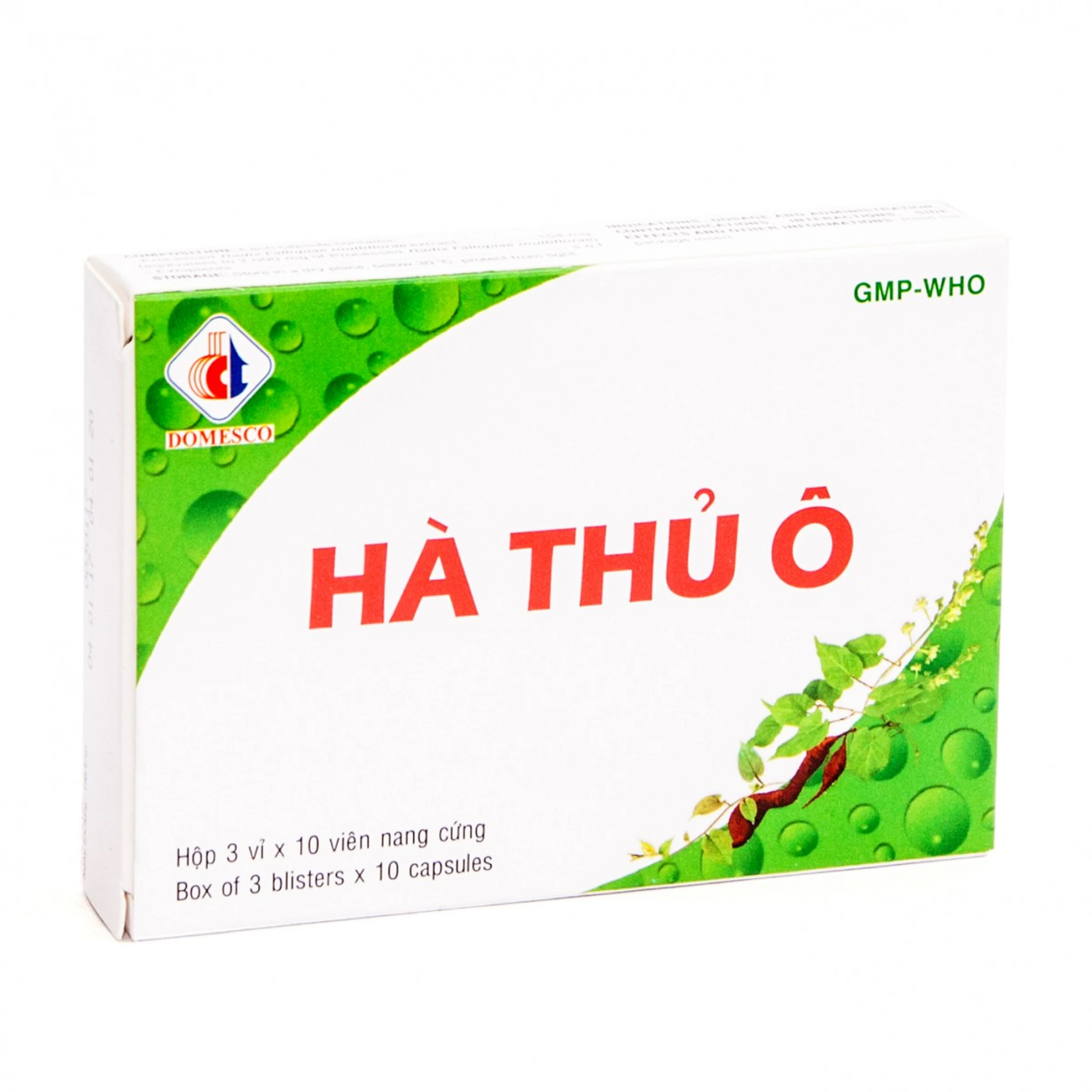 Thuốc Hà Thủ Ô Domesco bổ thận, bổ huyết, chữa thận suy (3 vỉ x 10 viên)