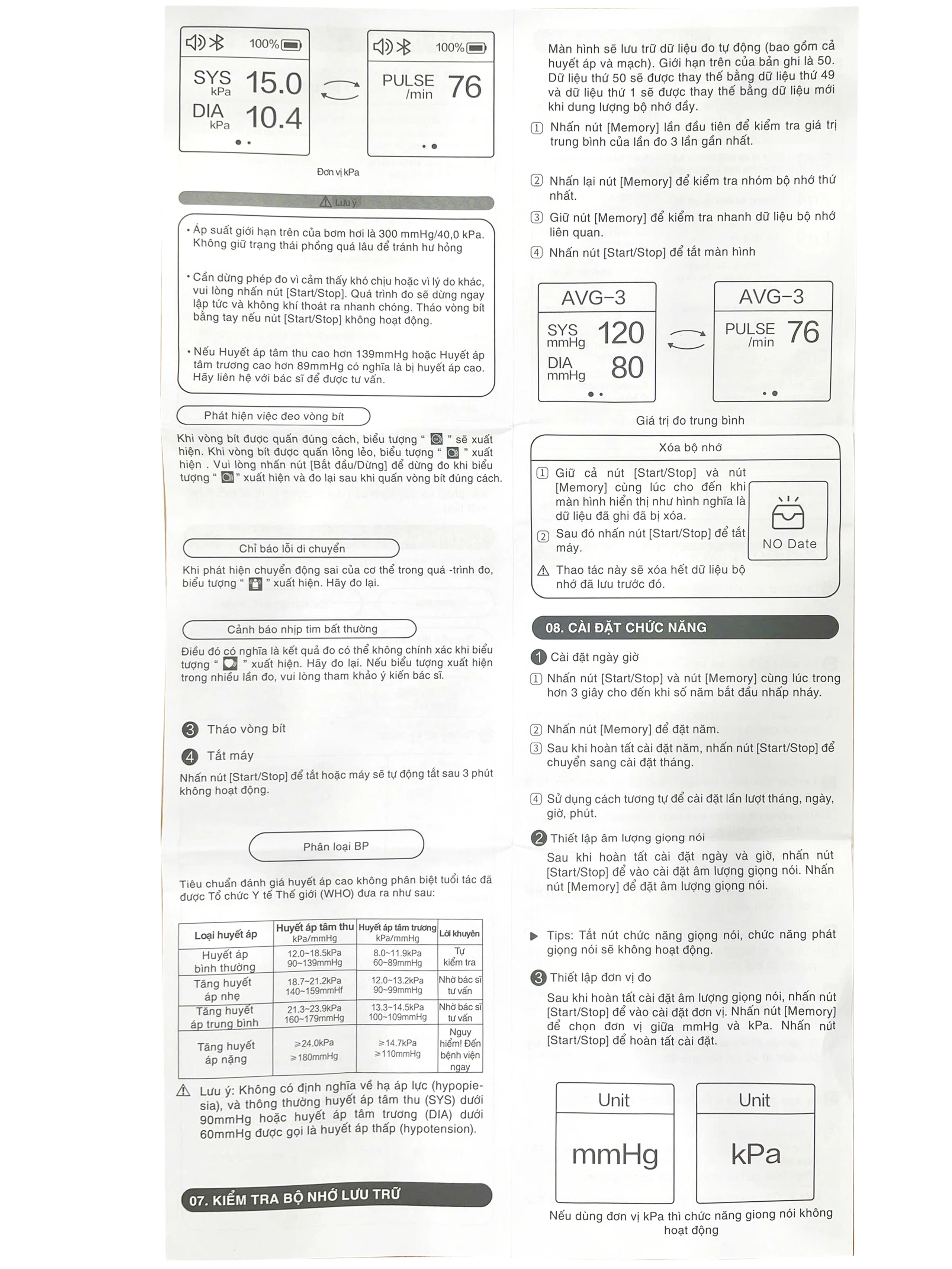 Máy đo huyết áp bắp tay cao cấp không dây Yuwell YE630CR hỗ trợ đo huyết áp, nhịp tim