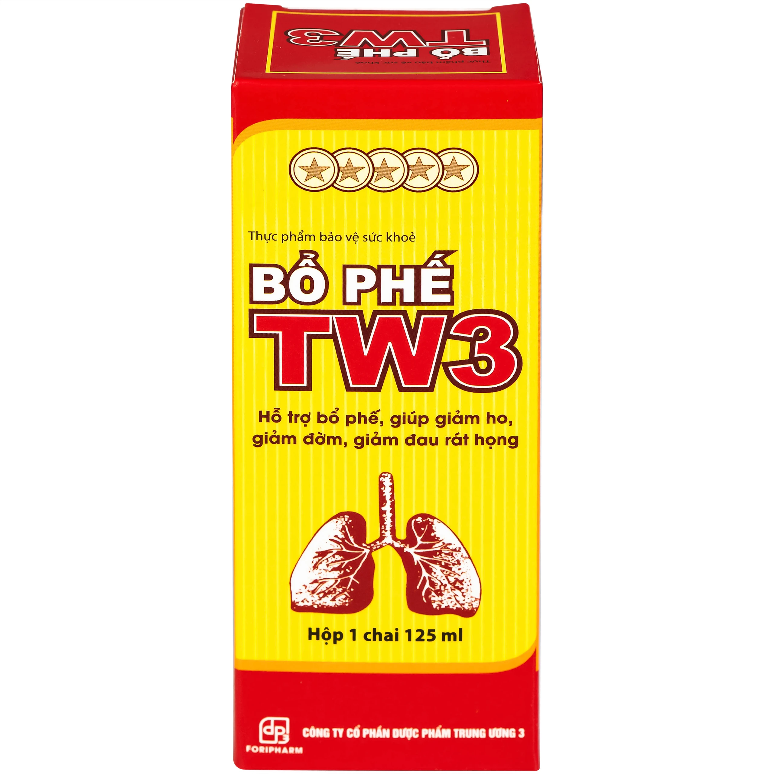 Siro Bổ Phế giảm ho rát họng TW3 (125ml)