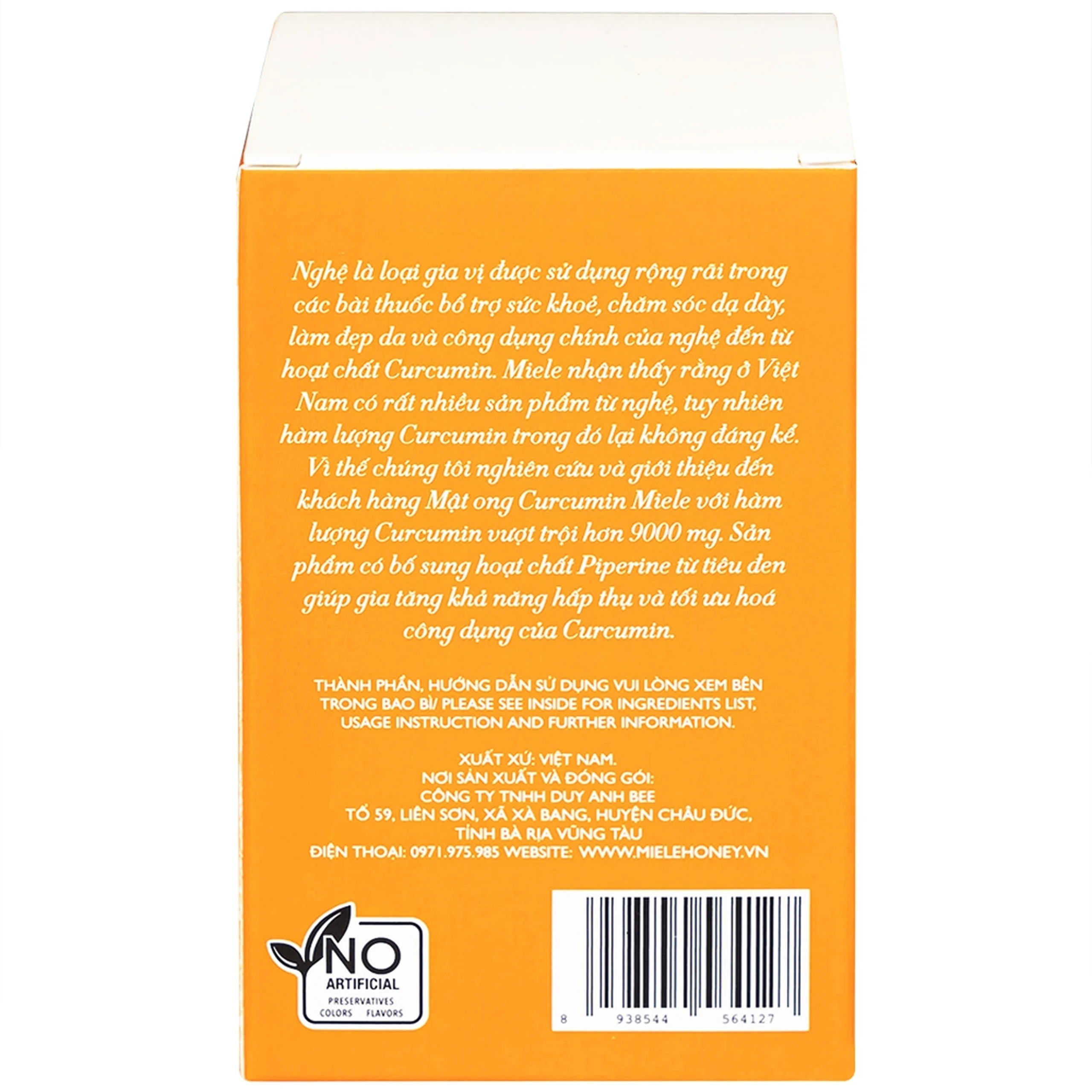 Mật Ong Curcumin Miele (250g)