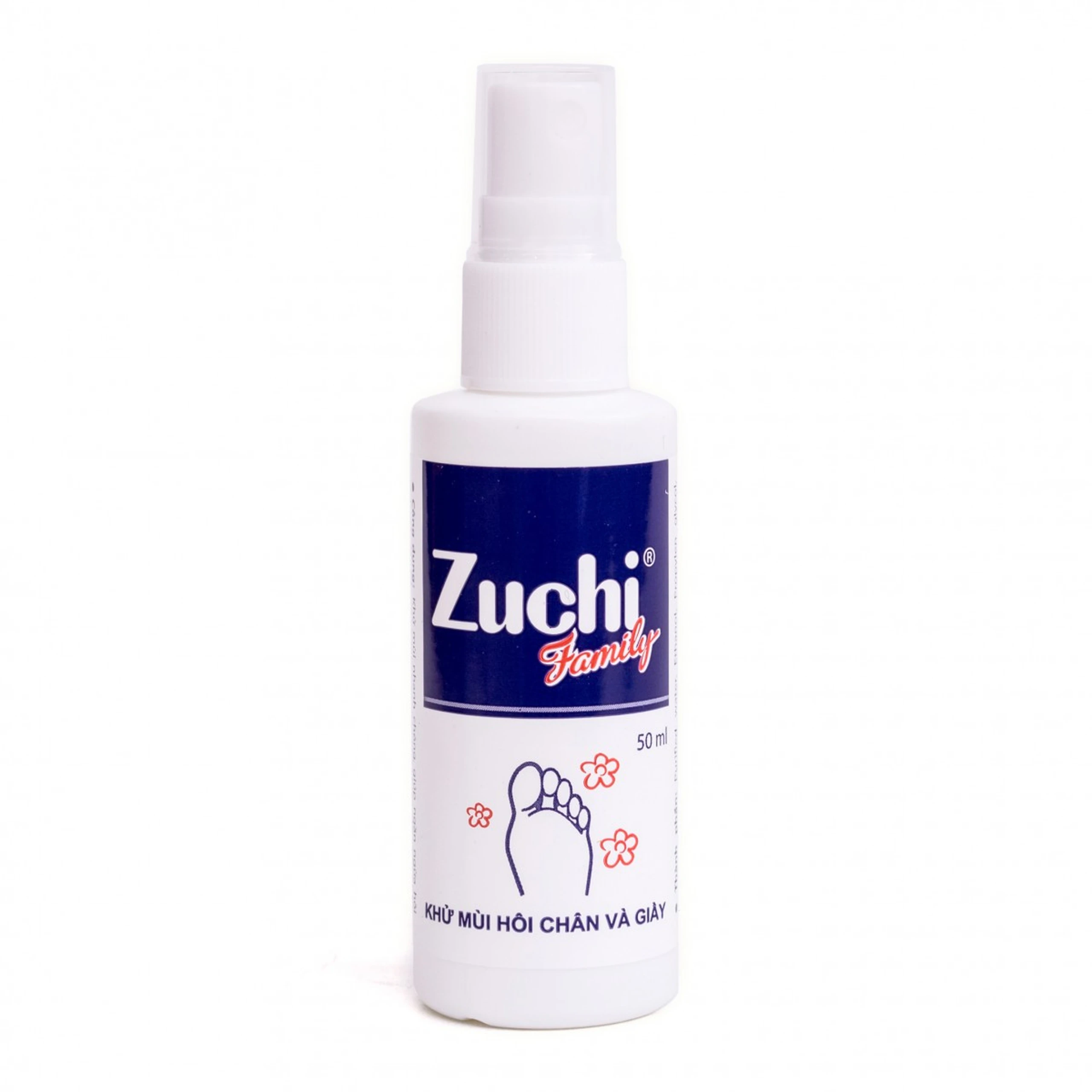 Xịt khử mùi Zuchi Hoa Linh giữ chân khô thoáng, sạch mùi (50ml)