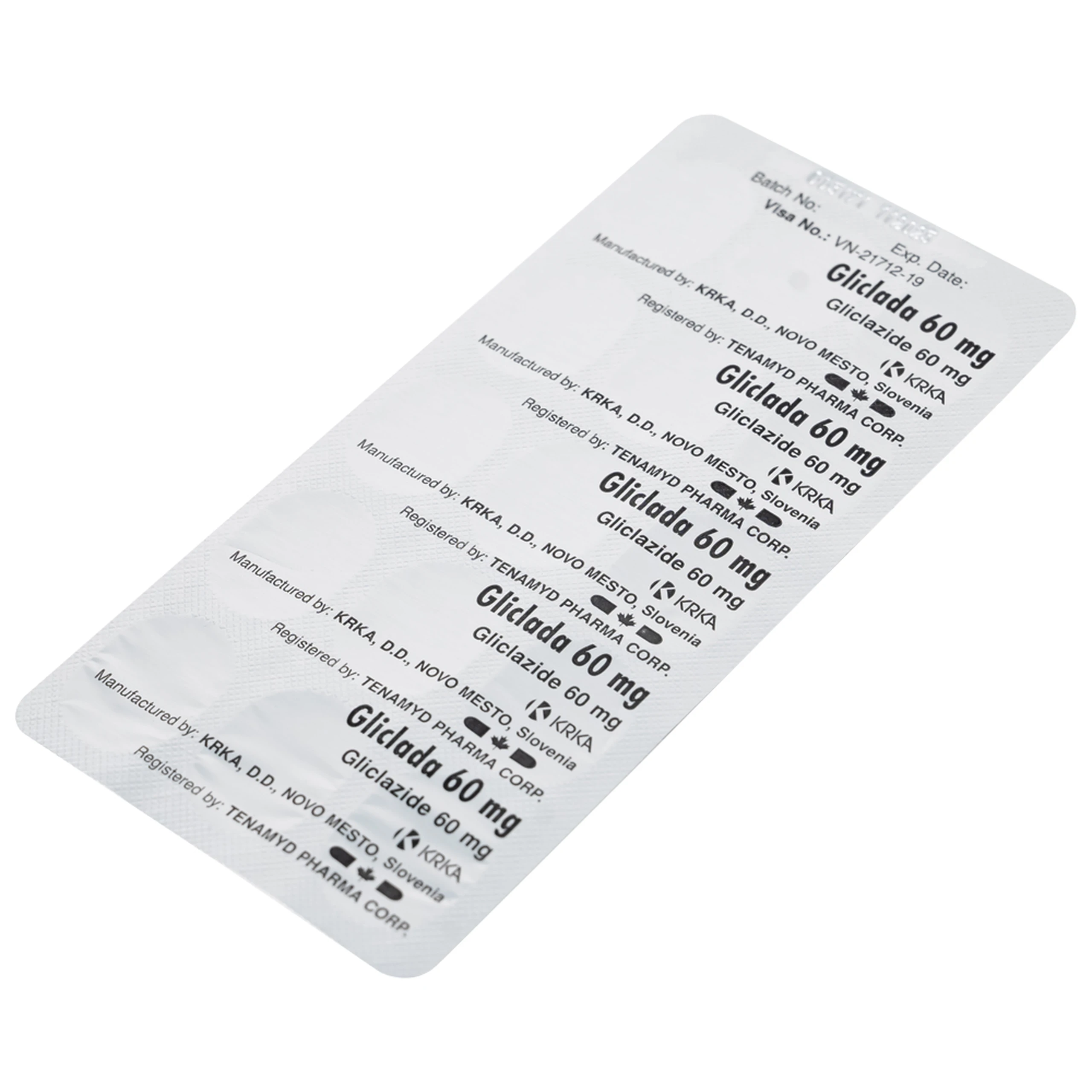 Thuốc Gliclada 60mg KRKA điều trị bệnh tiểu đường (2 vỉ x 15 viên)