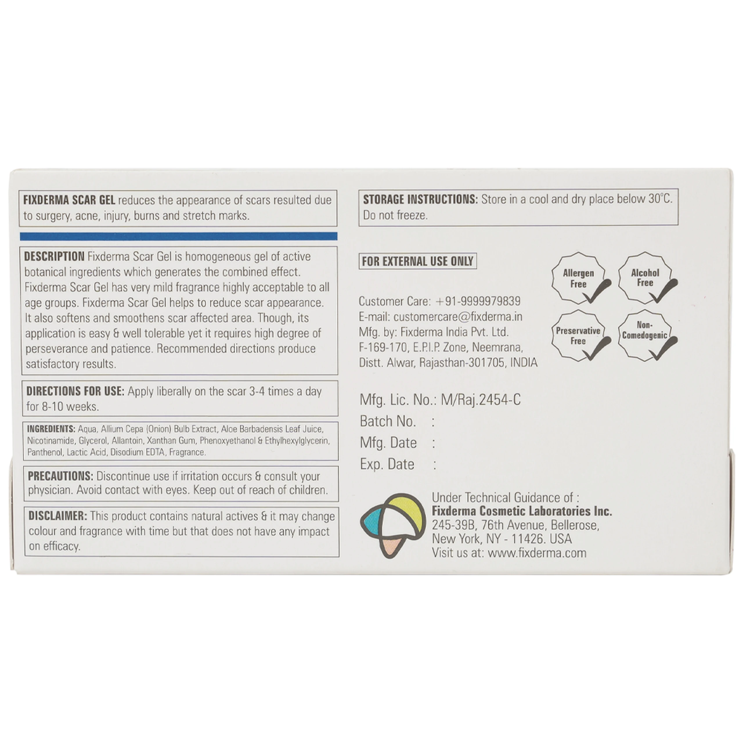 Gel bôi mờ sẹo Fixderma Scar Gel (15ml)