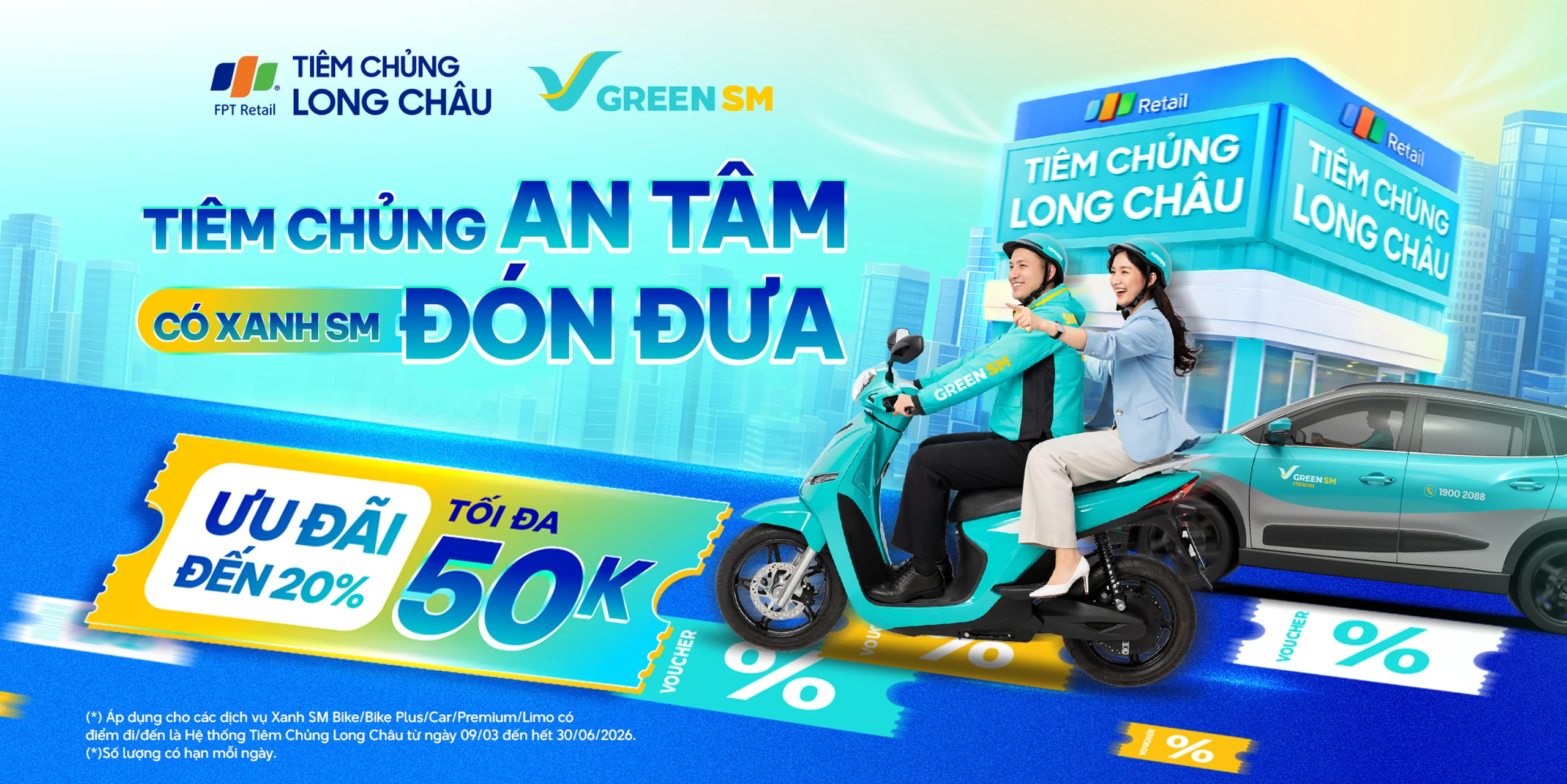 TIÊM CHỦNG THẢ GA – CHẲNG NGẠI ĐƯỜNG XA CÙNG XANH SM!