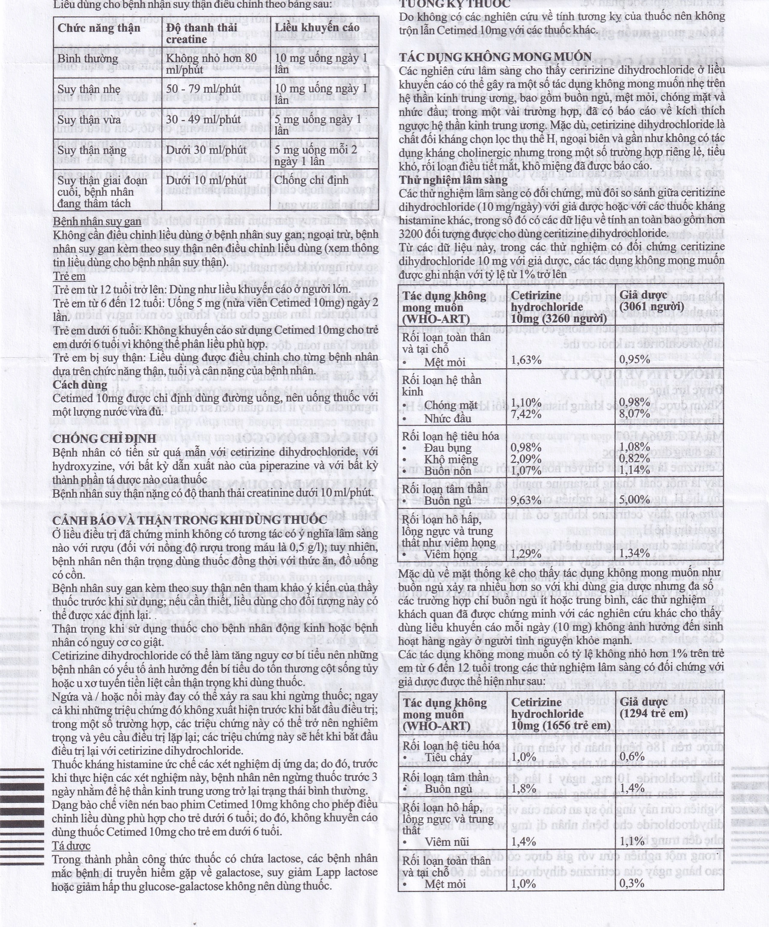 Thuốc Cetimed 10mg Medochemie điều trị triệu chứng viêm mũi dị ứng (1 vỉ x 10 viên)