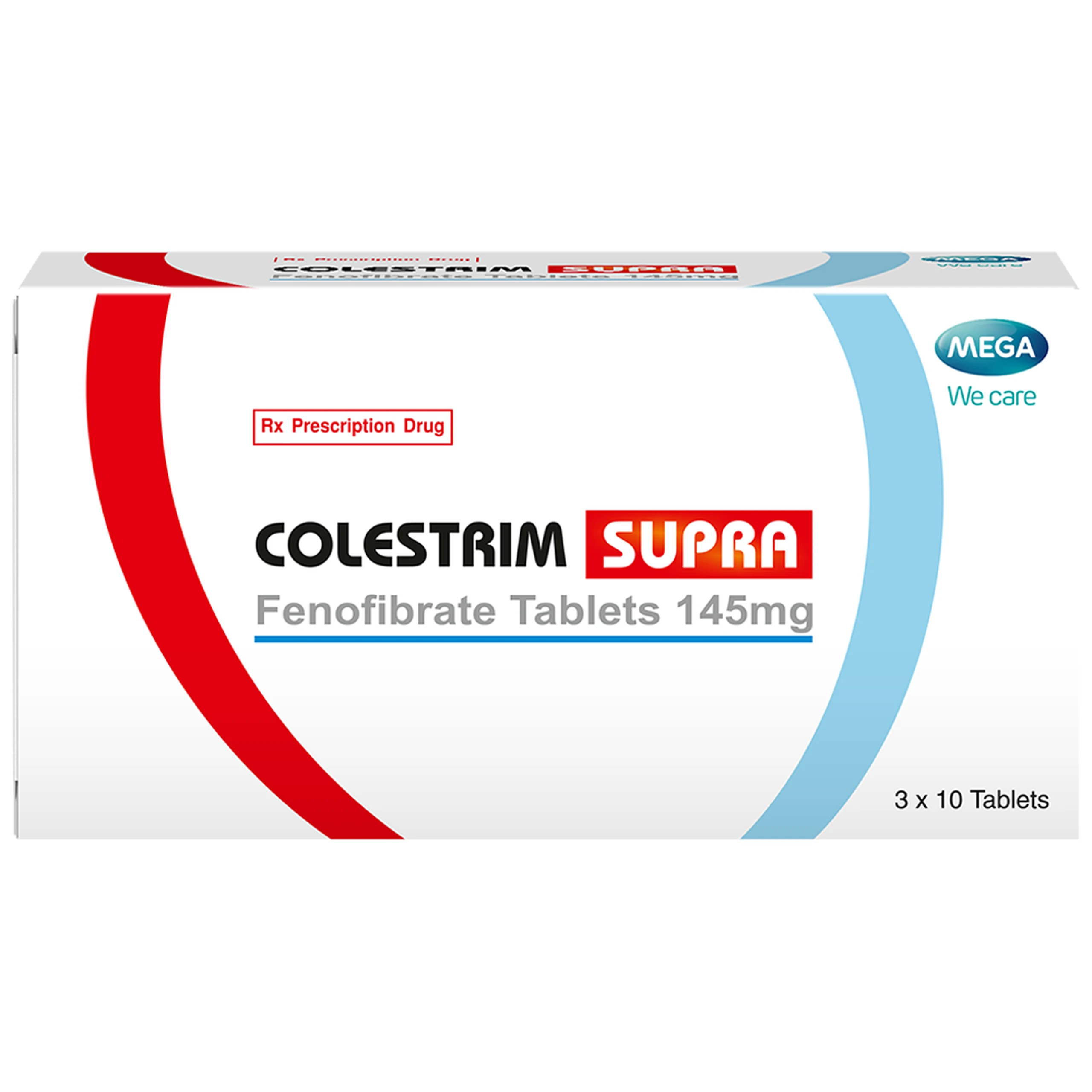 Thuốc COLESTRIM SUPRA Mega điều trị rối loạn lipoprotein huyết (3 vỉ x 10 viên) 1