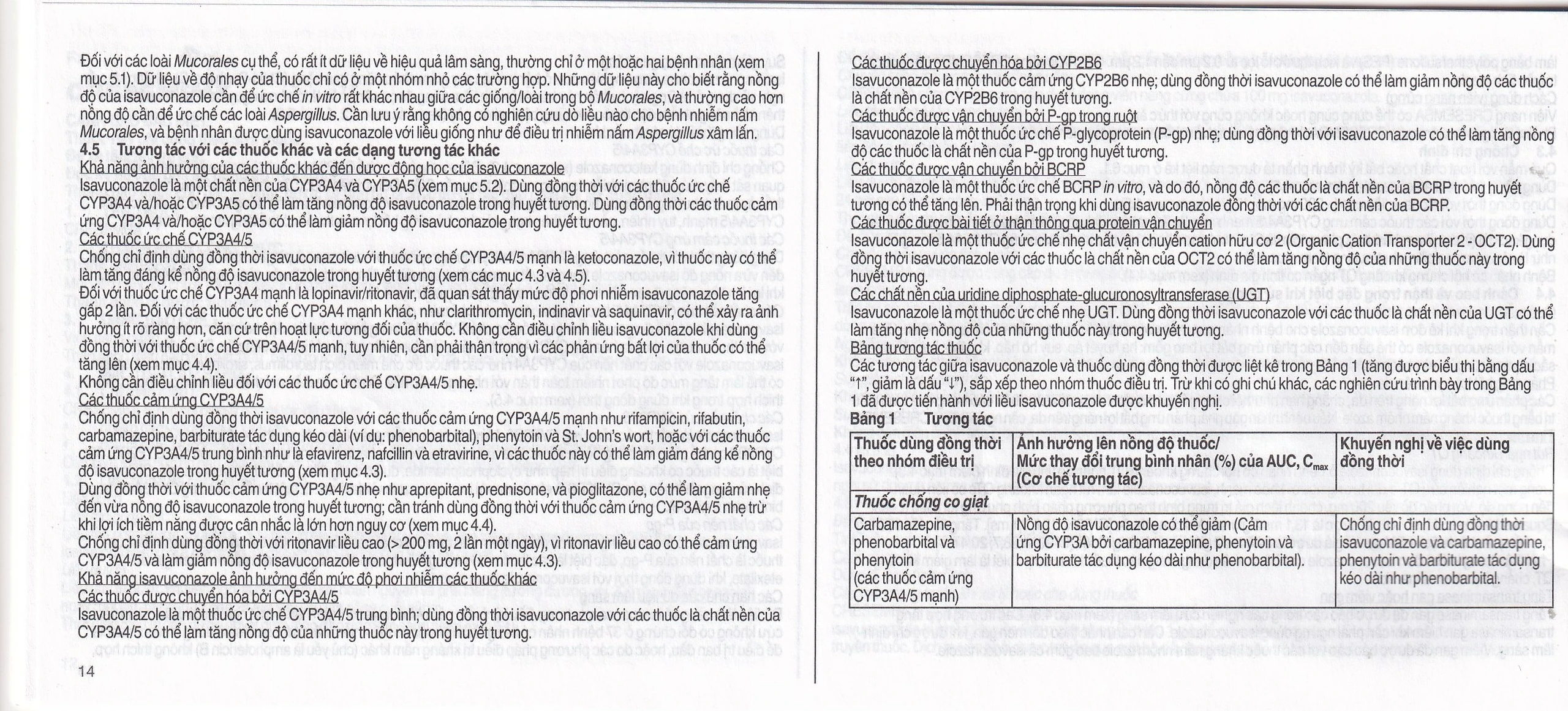 Thuốc Cresemba 100mg Pfizer điều trị nhiễm nấm Aspergillus xâm lấn và nhiễm nấm Mucorales (2 vỉ x 7 viên)