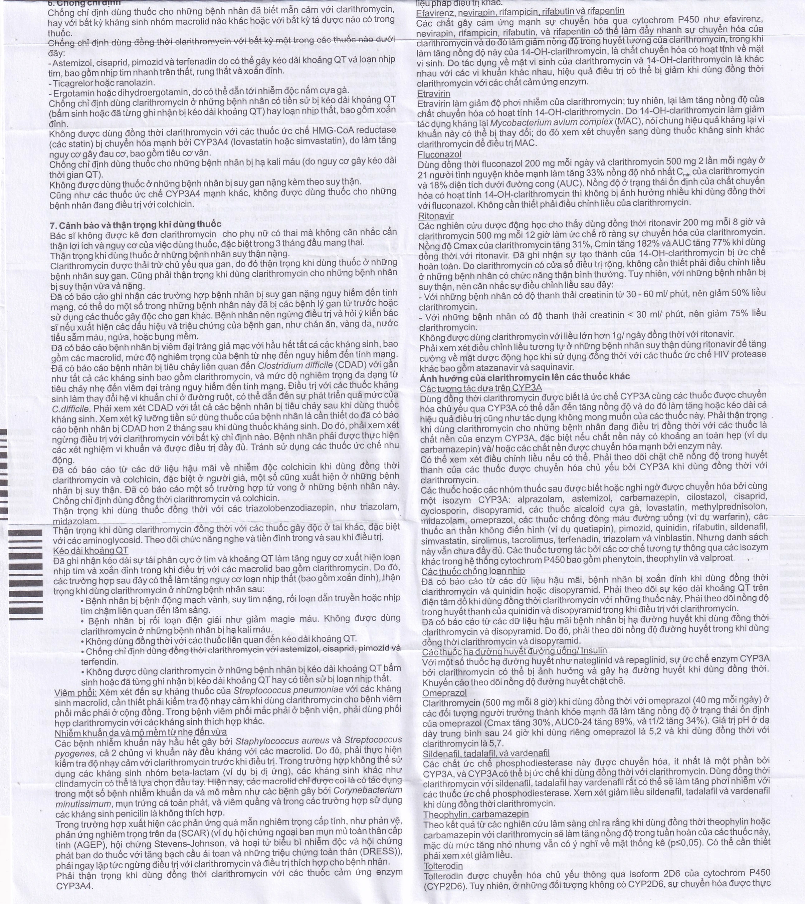 Thuốc Crutit 500mg S.C Antibiotice điều trị các bệnh nhiễm khuẩn do các vi khuẩn nhạy cảm (2 vỉ x 10 viên)