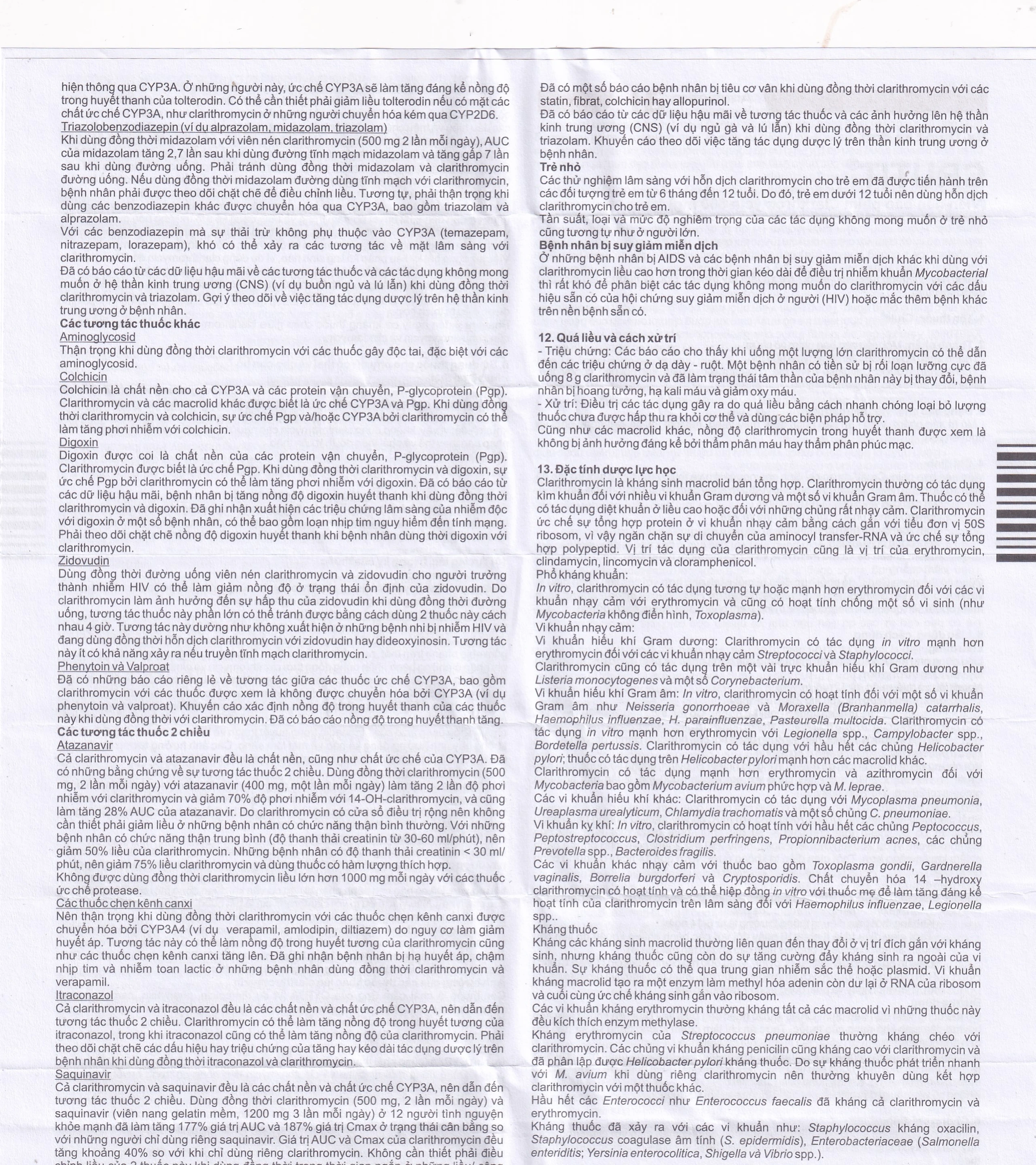 Thuốc Crutit 500mg S.C Antibiotice điều trị các bệnh nhiễm khuẩn do các vi khuẩn nhạy cảm (2 vỉ x 10 viên)