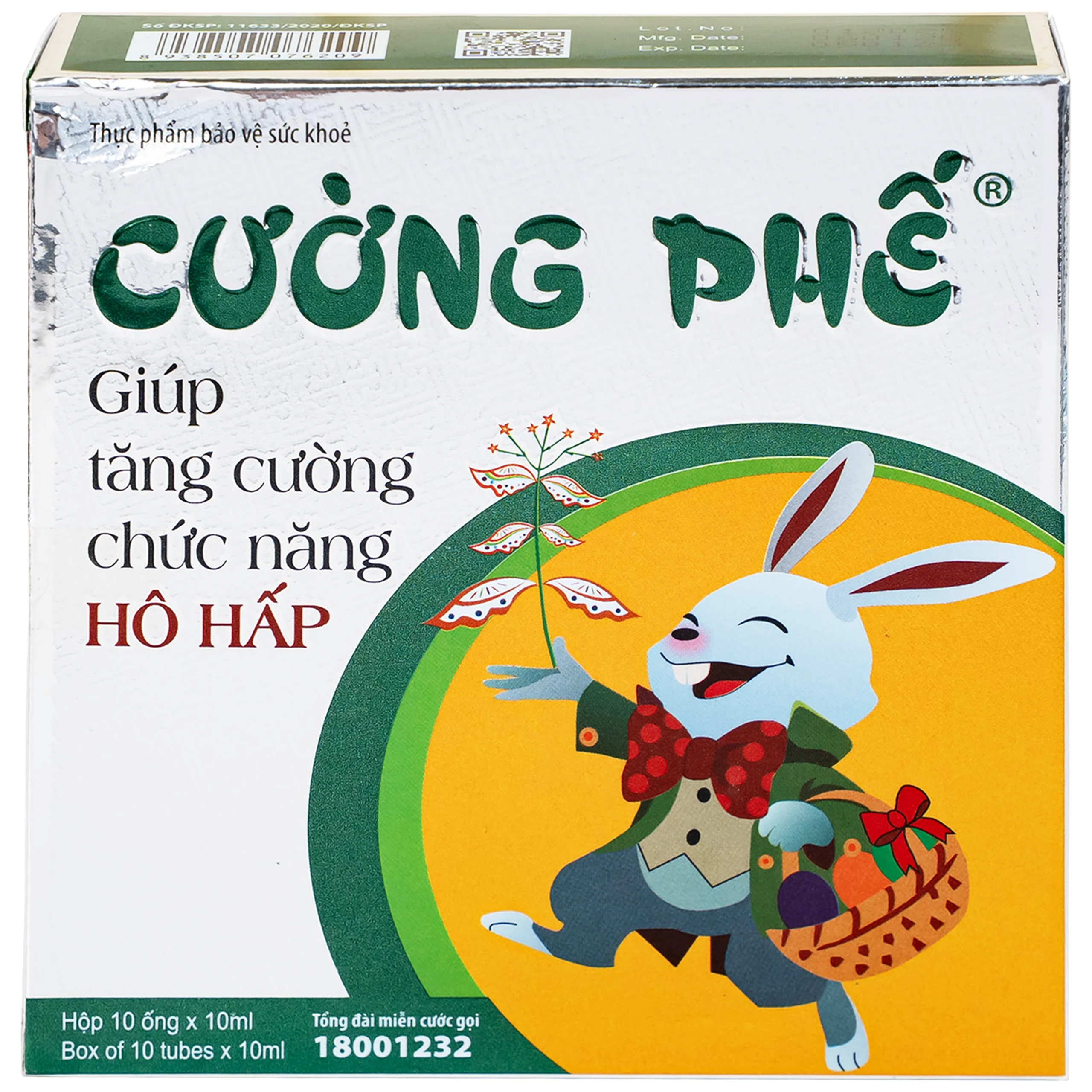 Siro giúp bổ phế Cường Phế CG (10 ống x 10ml)