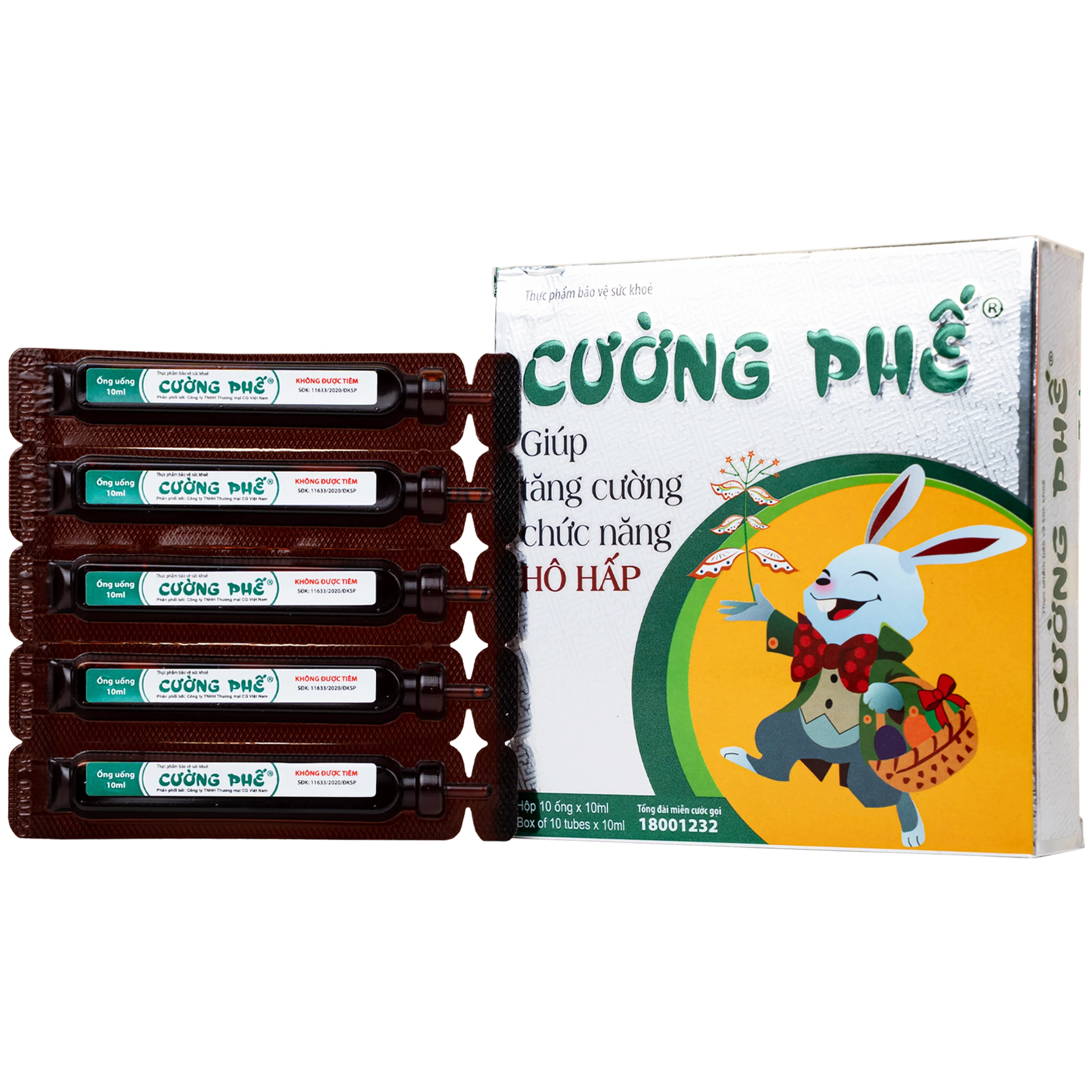 Siro giúp bổ phế Cường Phế CG (10 ống x 10ml)