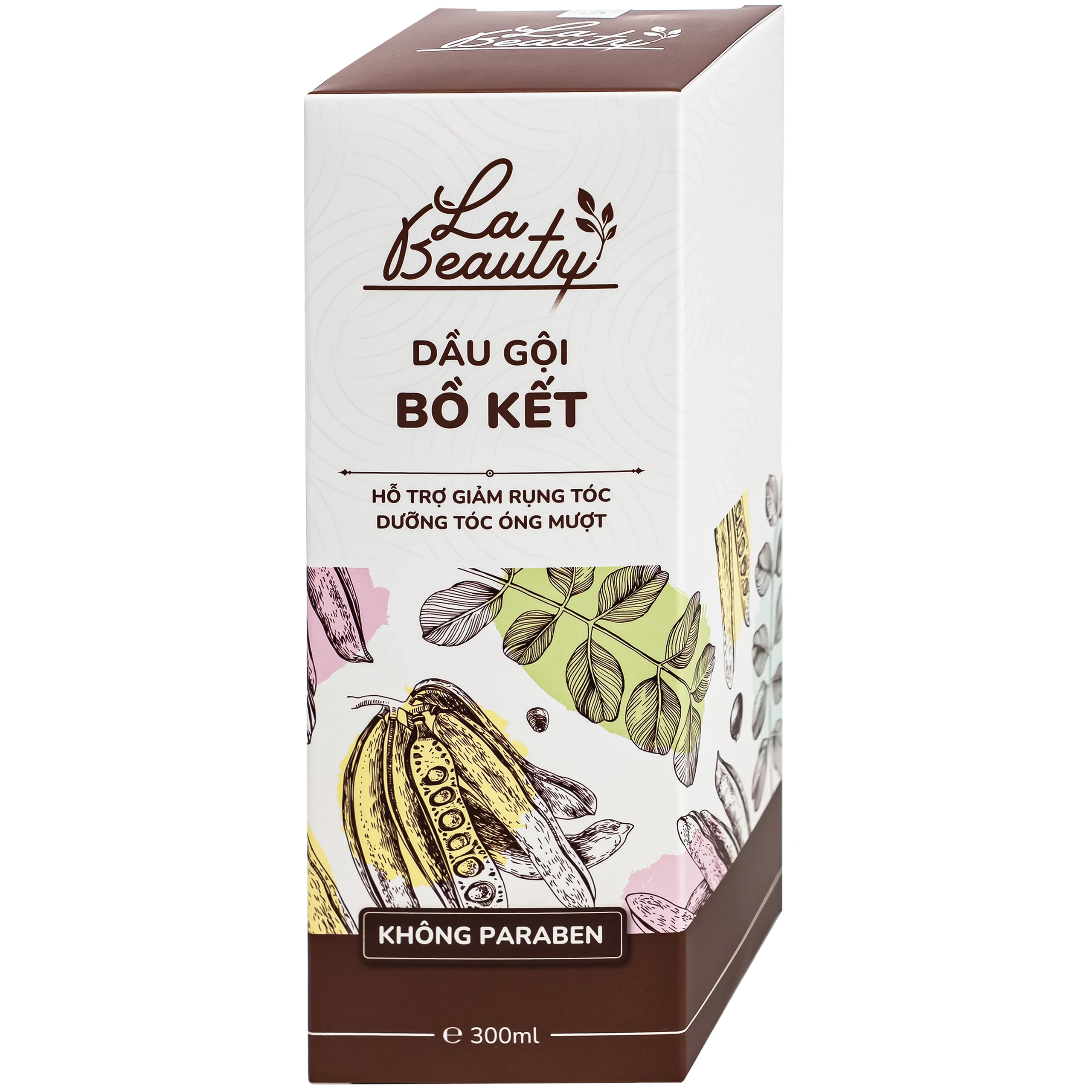 Dầu gội Bồ Kết cô đặc La Beauty giảm gãy rụng, dưỡng tóc óng mượt (300ml)