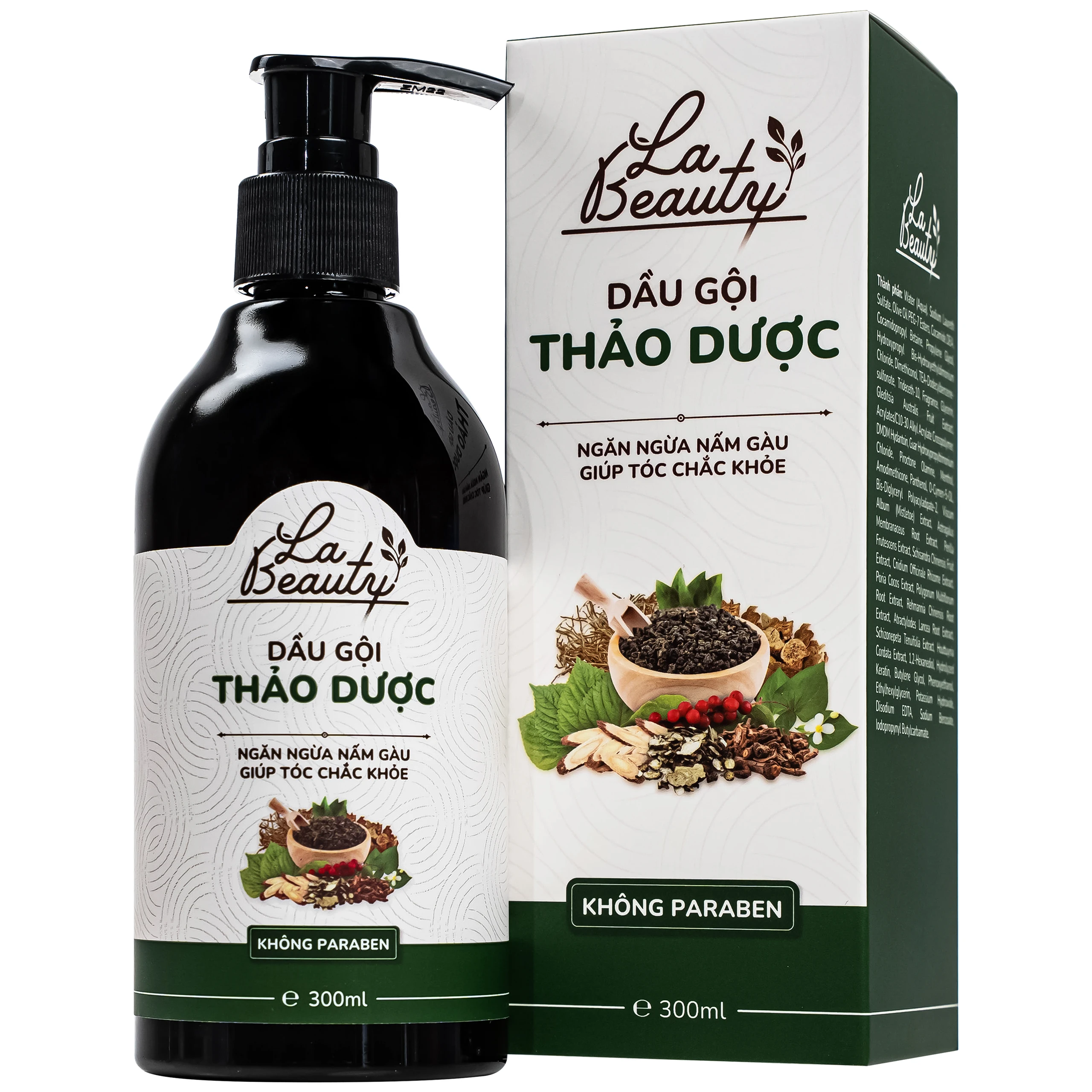 Dầu gội Thảo Dược La Beauty dưỡng tóc suôn mượt, phục hồi tóc chuyên sâu (300ml)