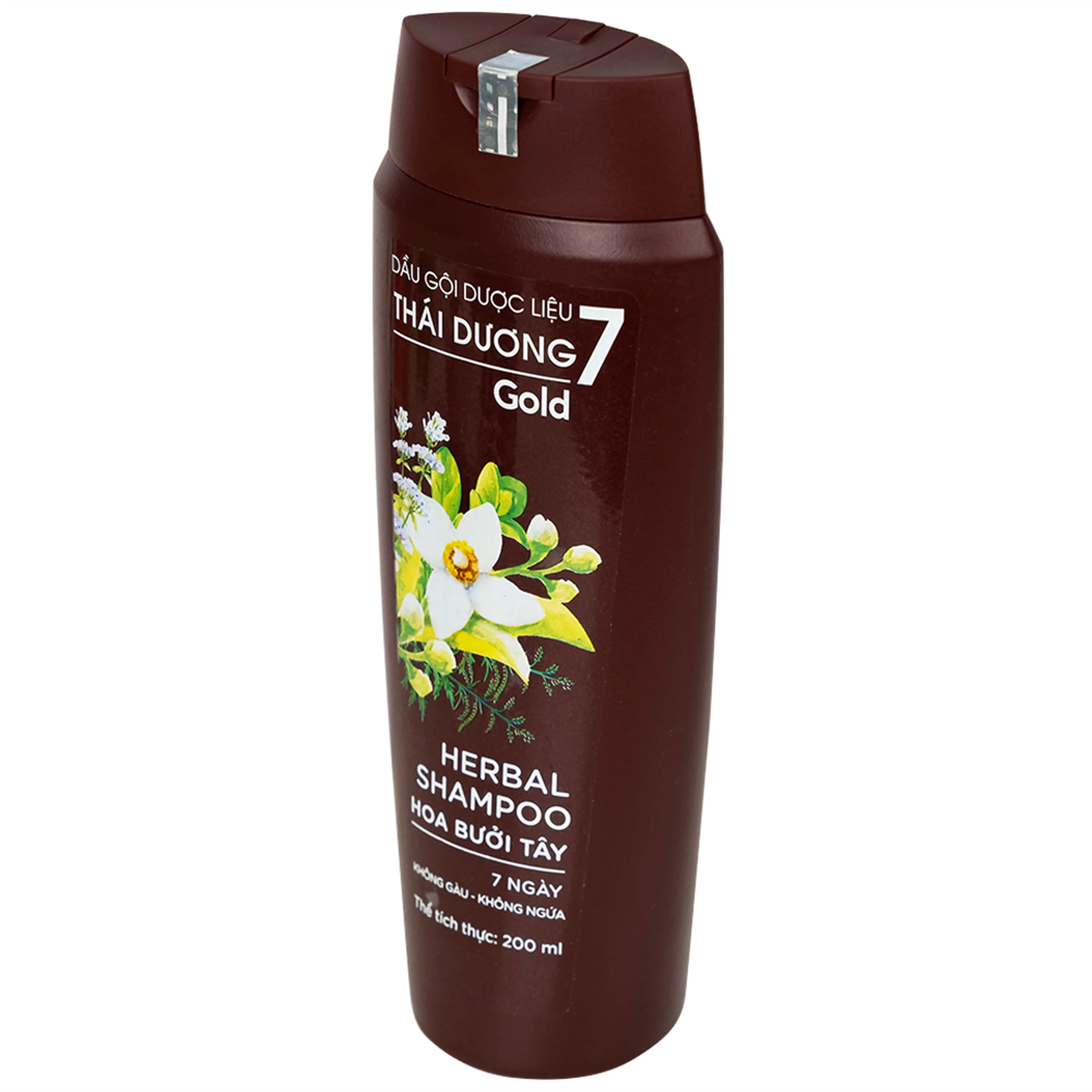 Dầu gội dược liệu Thái Dương 7 Gold hỗ trợ giảm gàu, ngứa và tóc gãy rụng (200ml)