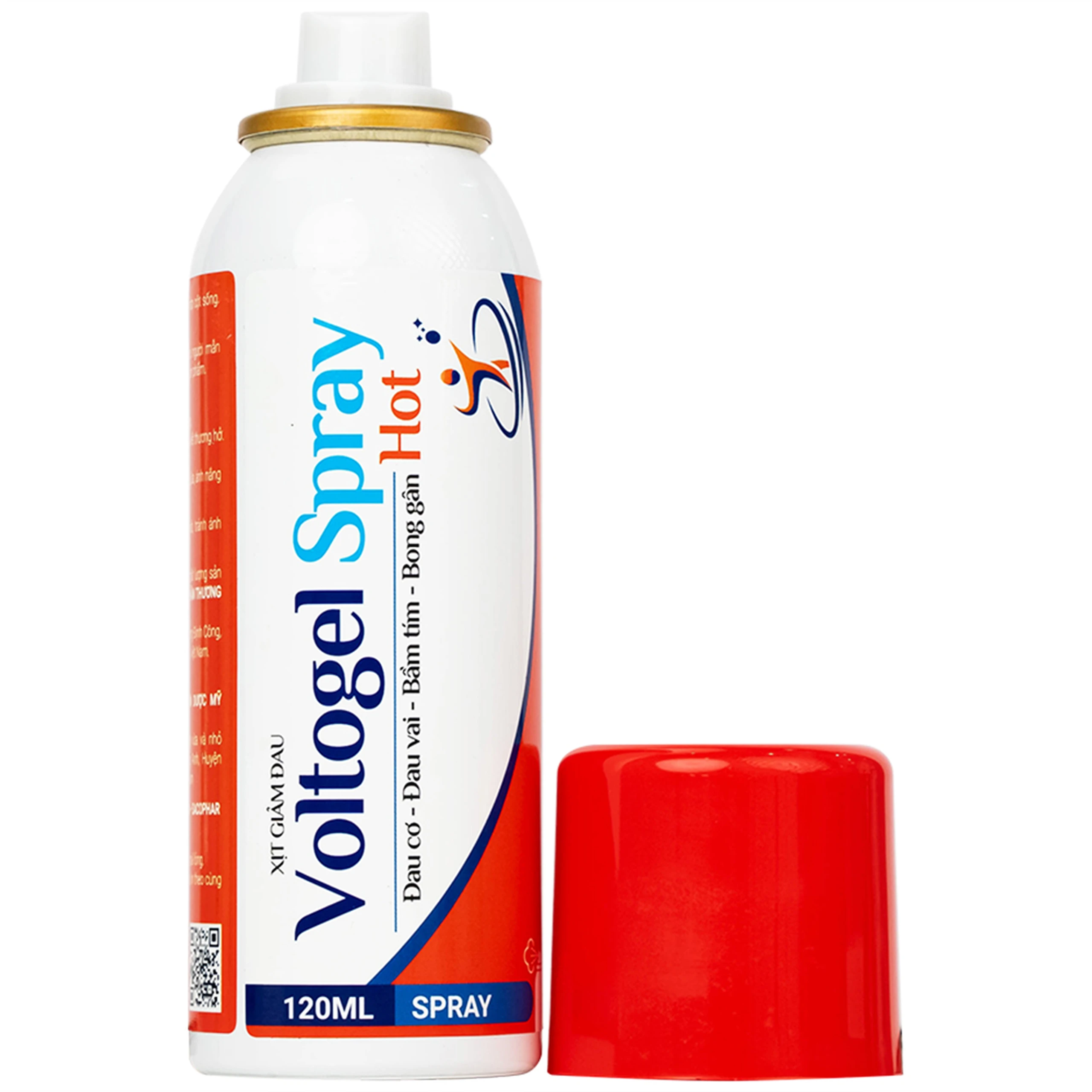 Chai xịt nóng Voltogel Hot Spray 120ml giúp giảm đau cơ, đau vai, bầm tím, bong gân
