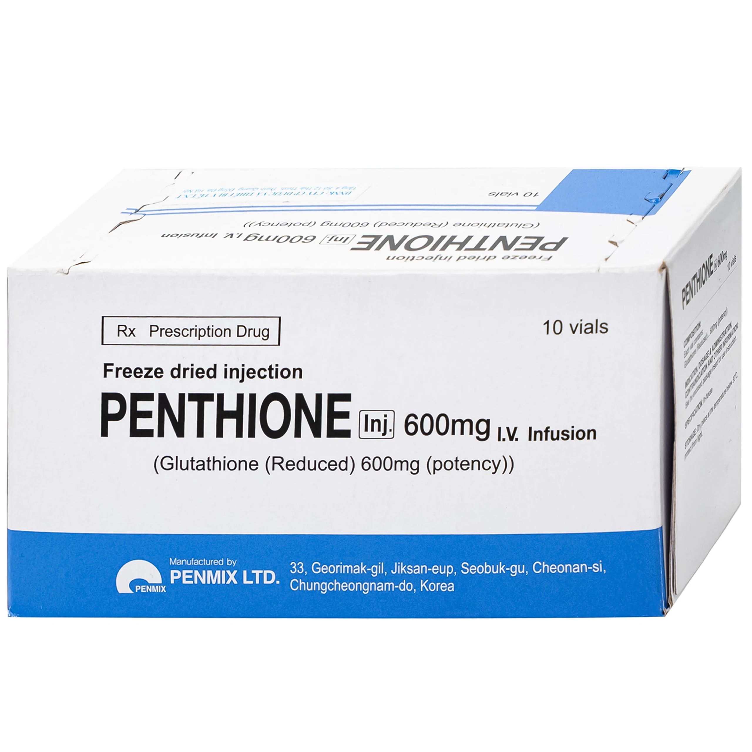 Bột pha tiêm Penthione 600mg Penmix Hỗ trợ Điều trị ngộ độc thủy ngân (10 lọ) 3