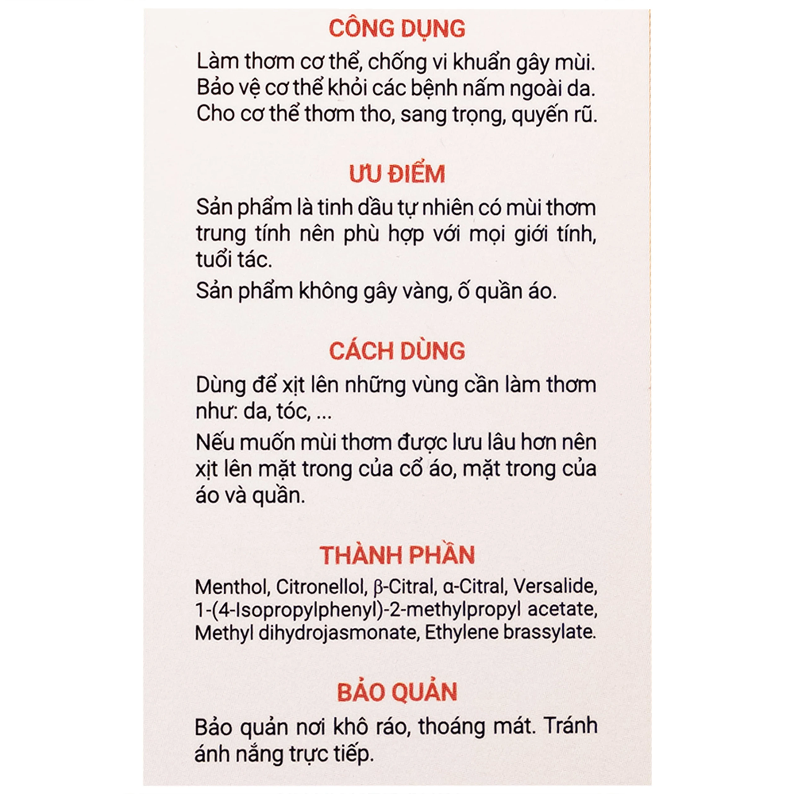 Tinh dầu Musk Omnia Thảo Nguyên 50ml làm thơm cơ thể, chống vi khuẩn gây mùi