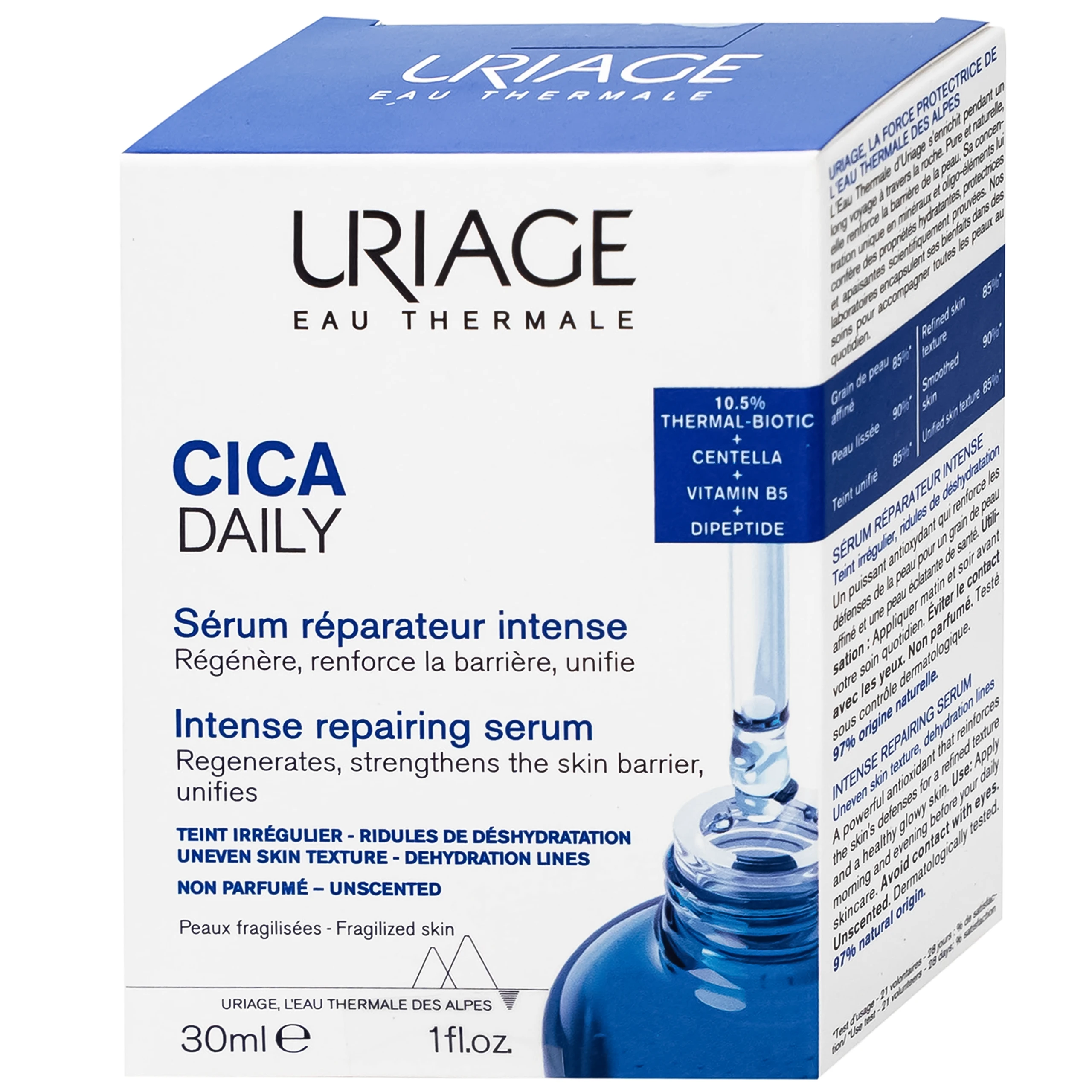 Tinh chất làm dịu, phục hồi da tổn thương Uriage Cica Daily Serum (30ml)