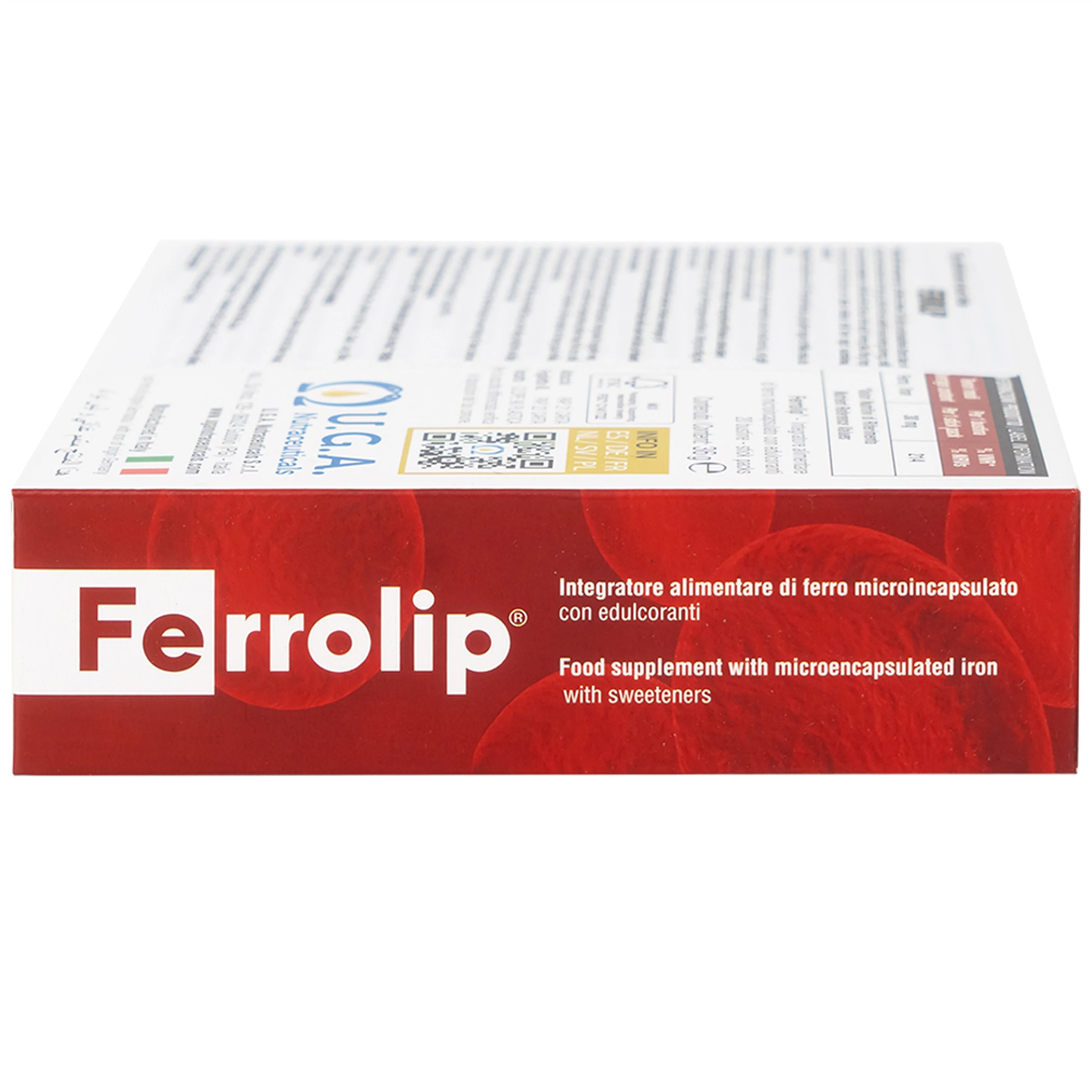 Hỗ trợ giúp giảm nguy cơ thiếu máu do thiếu sắt Ferrolip Uga (20 gói)