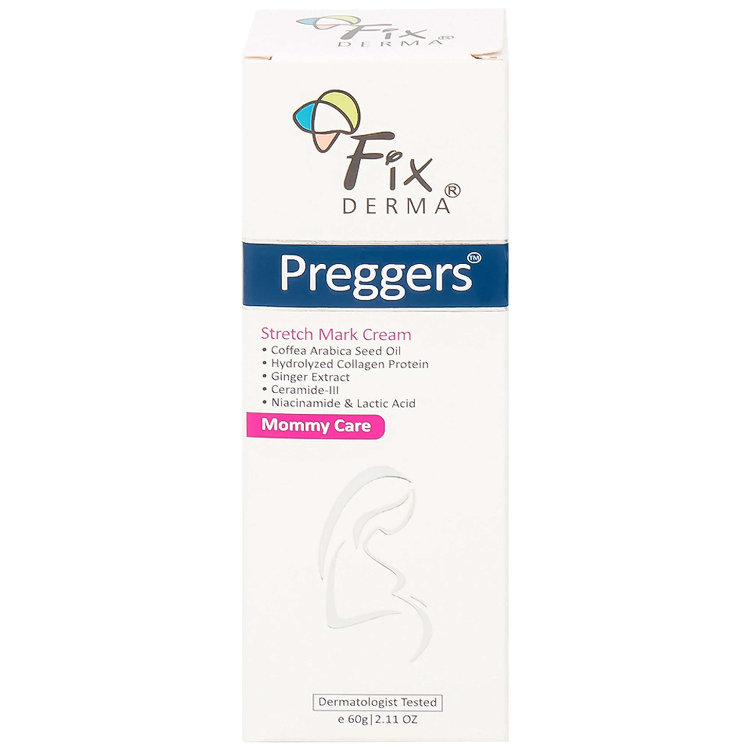 Kem bôi ngừa rạn da bà bầu Fixderma Preggers Stretch Mark cream 60g