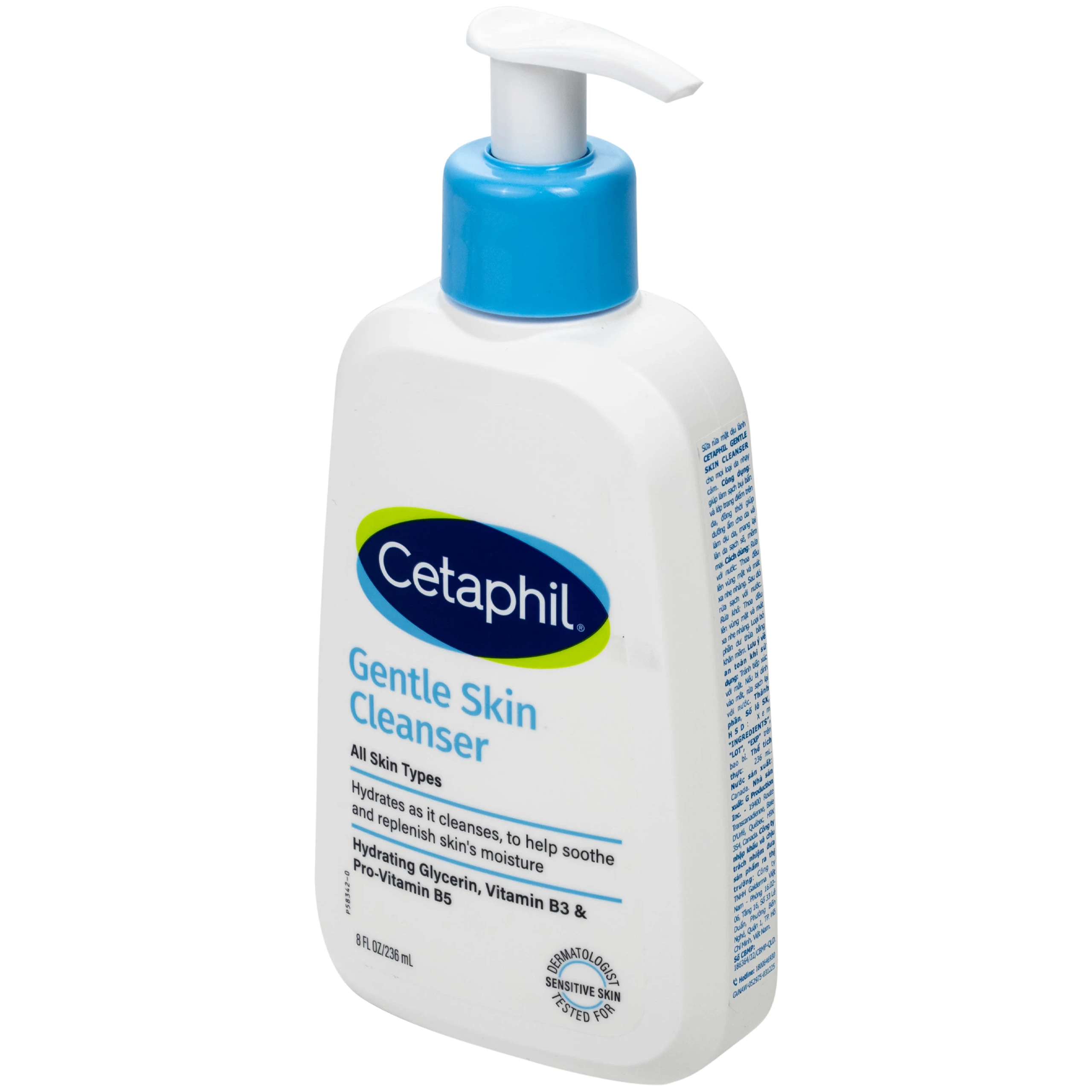 Sữa rửa mặt cho da nhạy cảm Cetaphil Gentle Skin Cleanser (236ml)