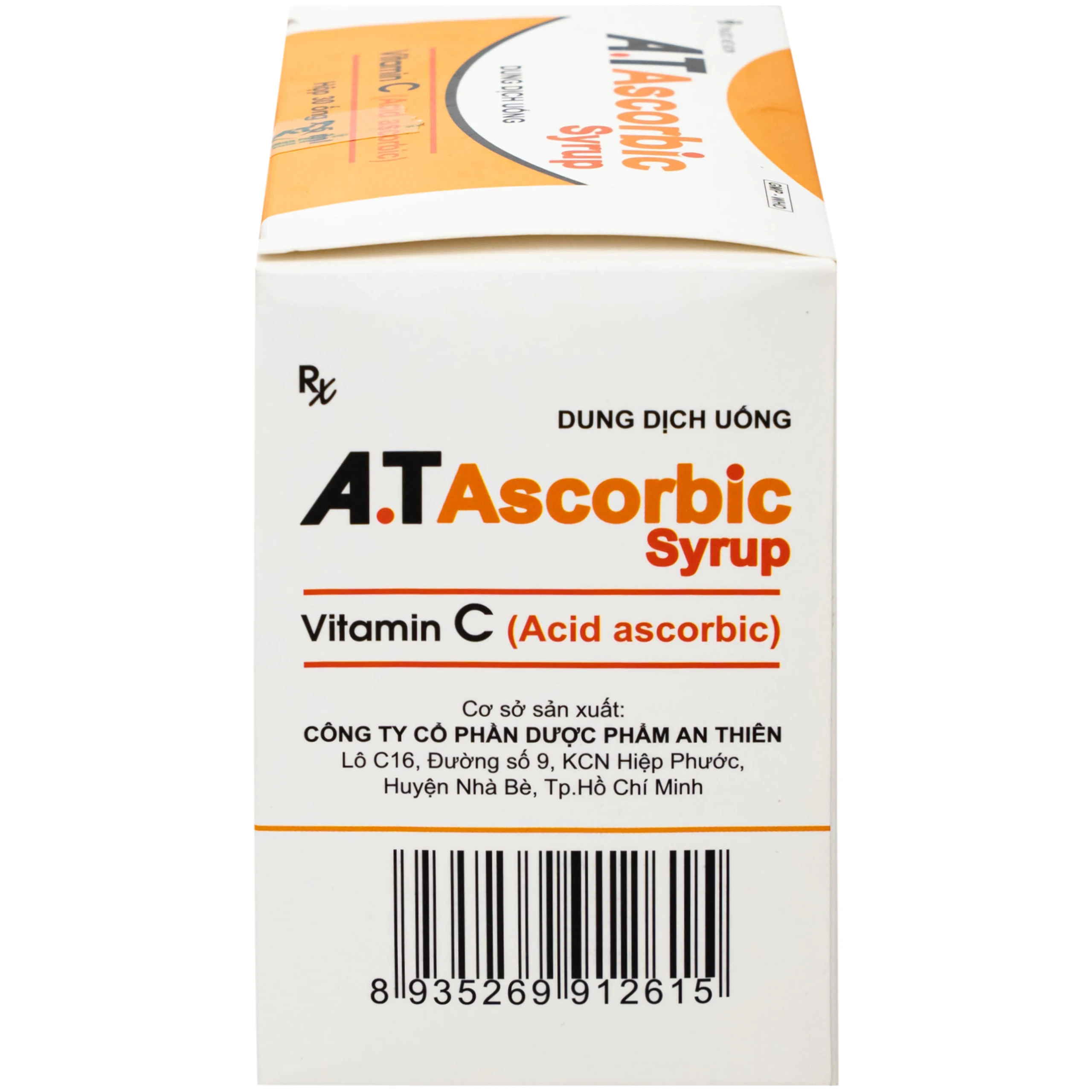 Siro A.T Ascorbic An Thiên Bổ sung vitamin C, Phòng và Điều trị bệnh scorbut (30 ống x 5ml)