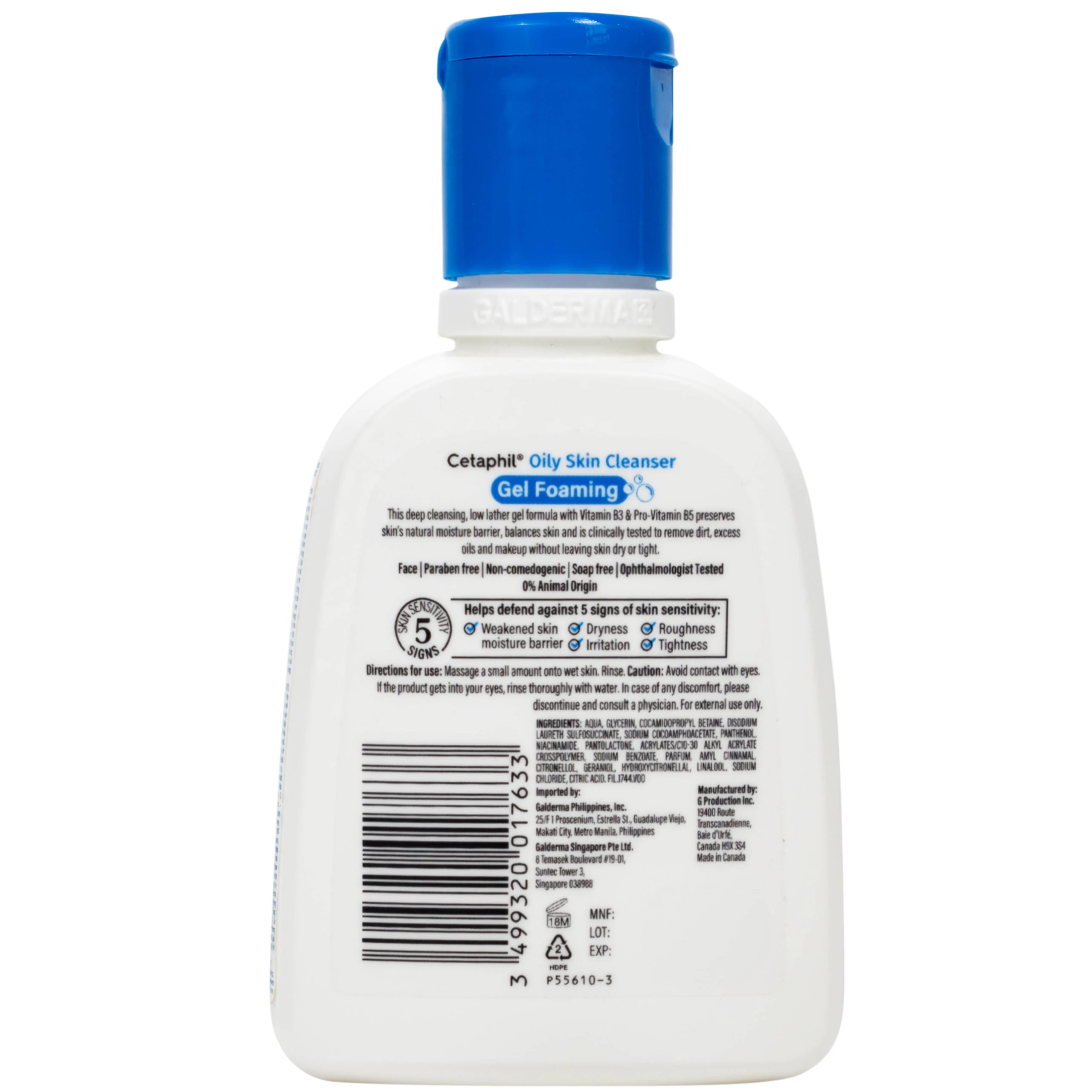 Sữa rửa mặt cho da dầu Cetaphil Oily Skin Cleanser (118ml)