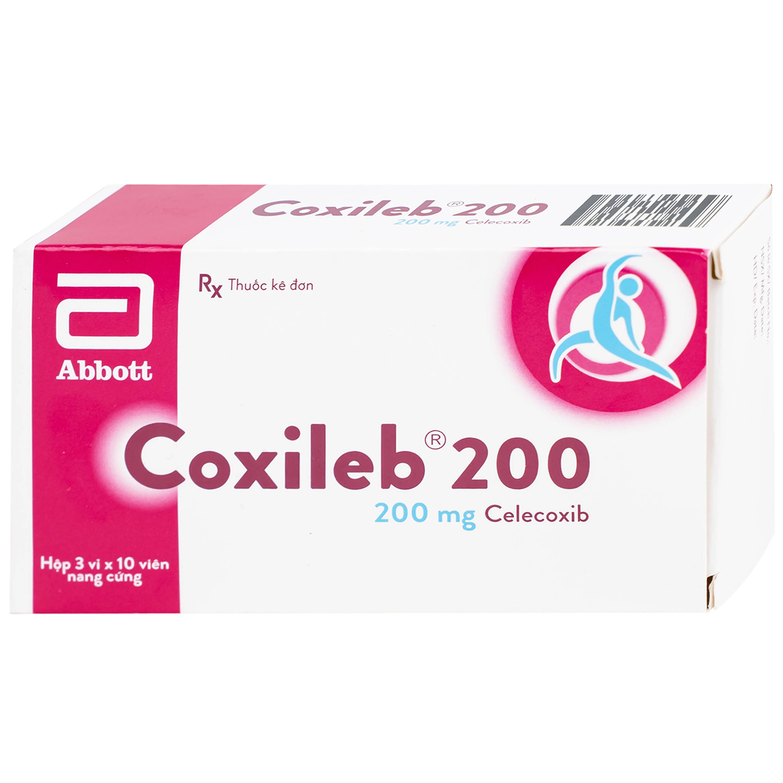 Viên nang cứng Coxileb 200 Glomed điều trị viêm khớp dạng thấp (3 vỉ x 10 viên)