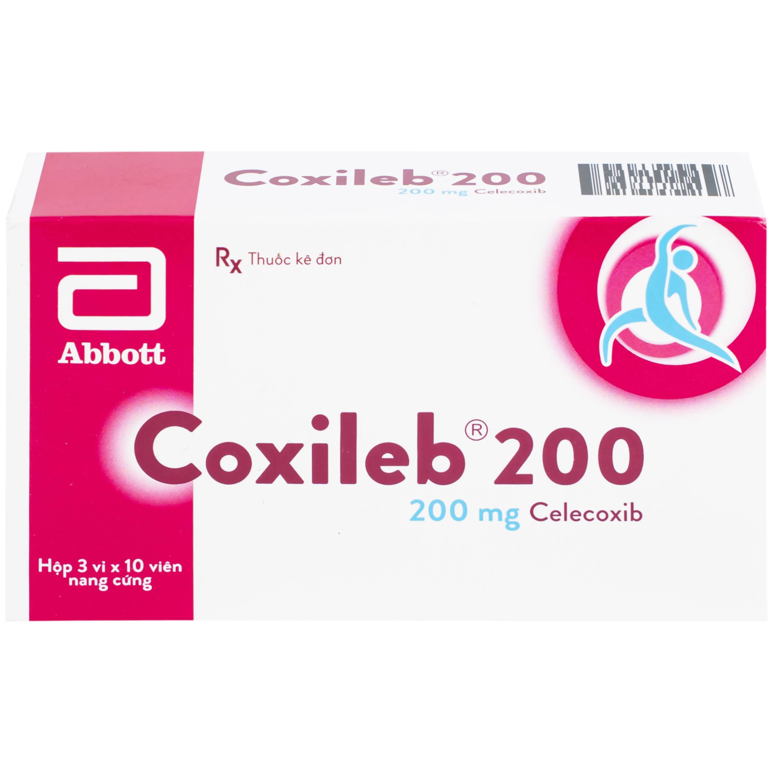 Viên nang cứng Coxileb 200 Glomed điều trị viêm khớp dạng thấp (3 vỉ x 10 viên)