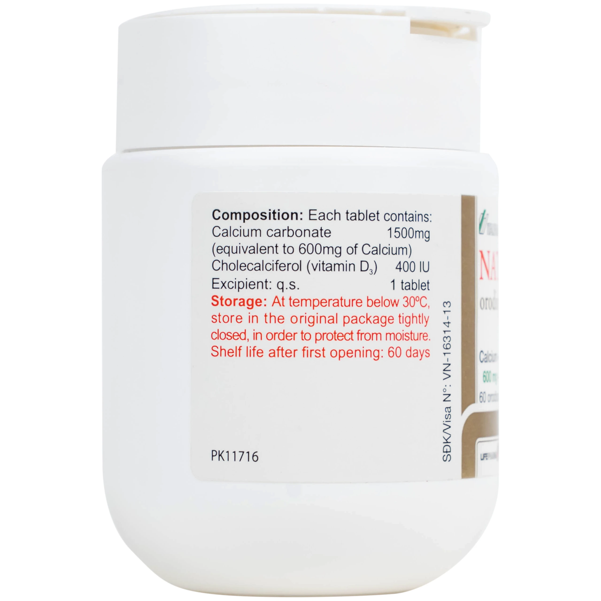 Viên nén Natecal D3 Italfarmaco điều trị và phục hồi thiếu vitamin D (60 viên)