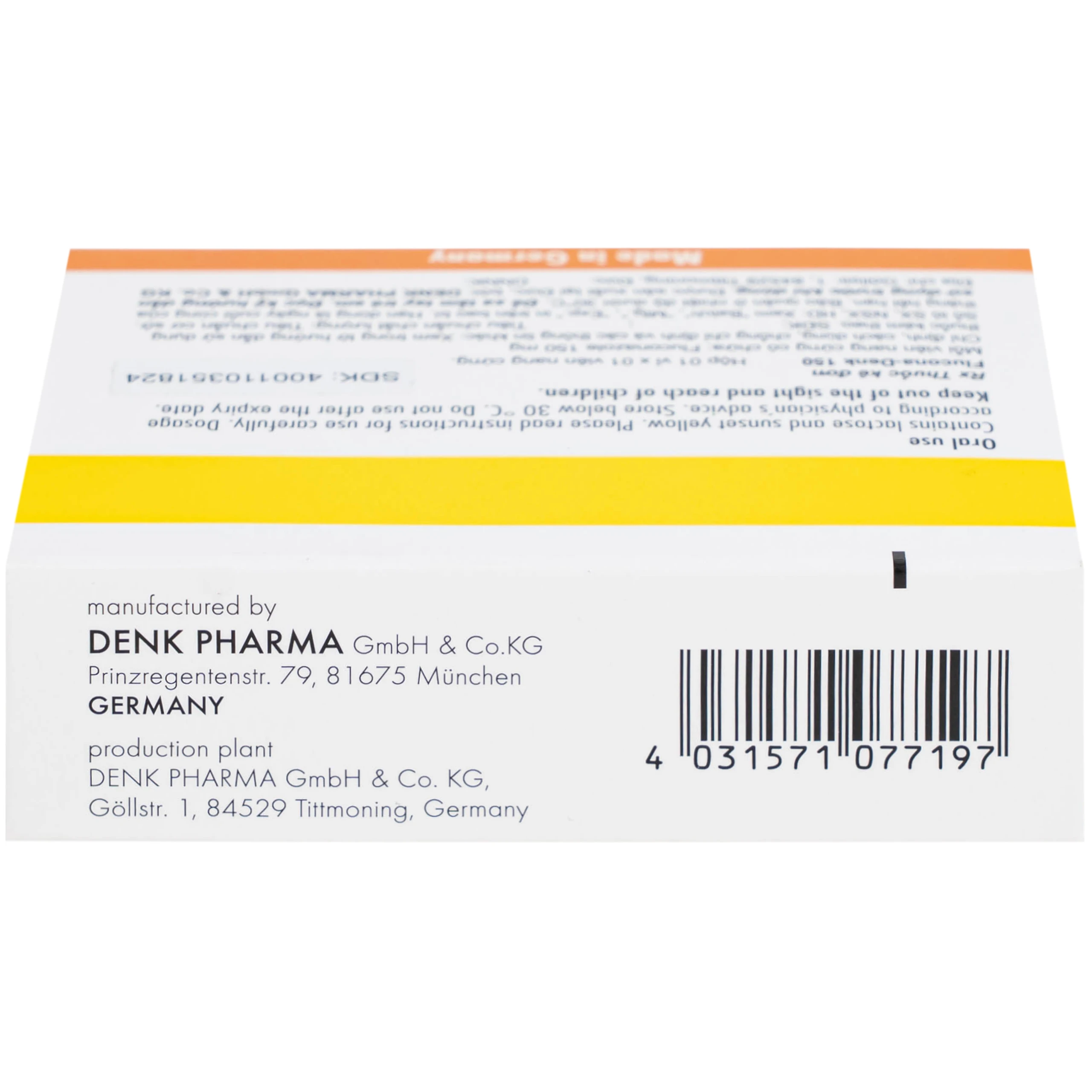 Thuốc Flucona-Denk 150mg điều trị nhiễm nấm candida ở người lớn (1 viên)