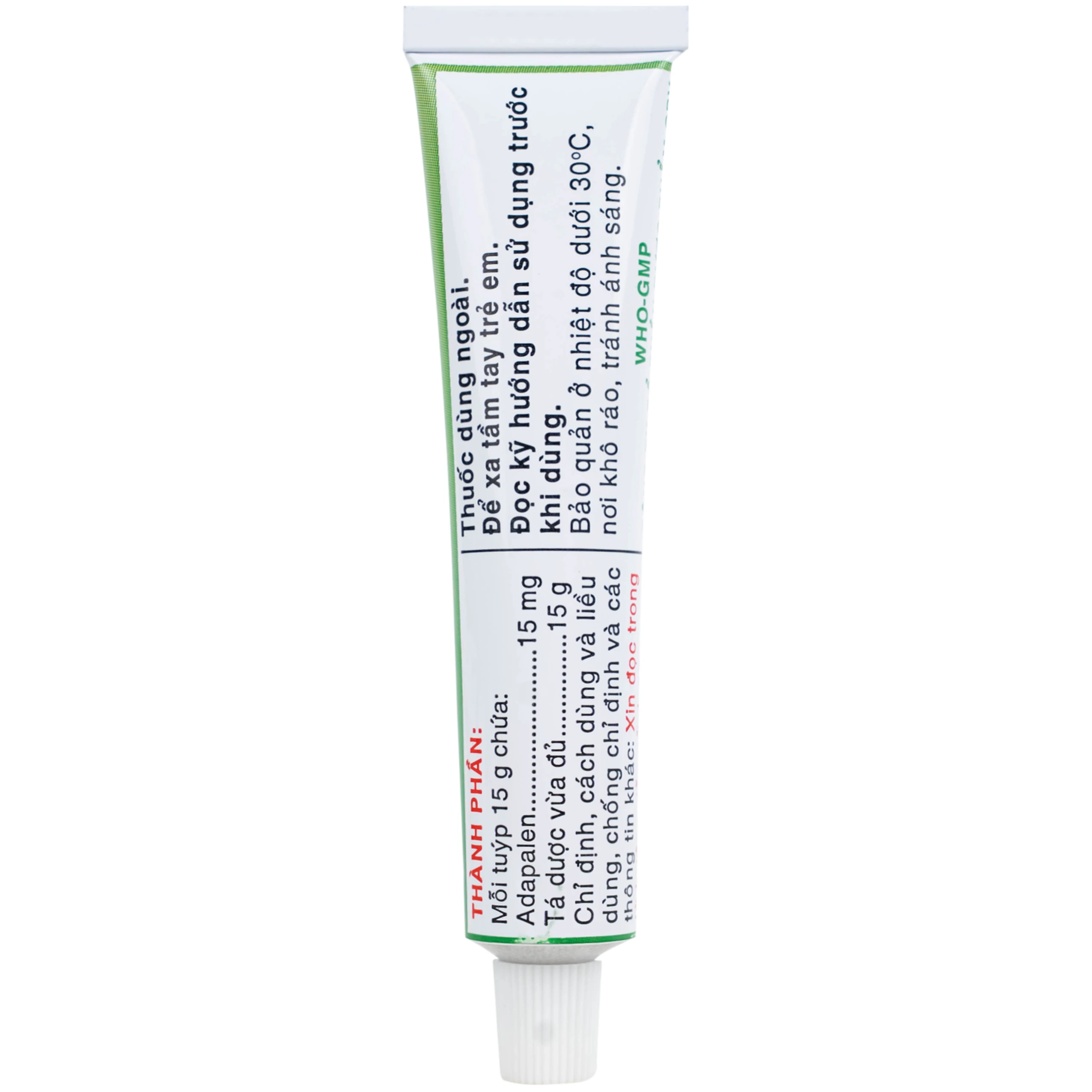 Thuốc bôi da Acnemine Adapalen 0.1% OPV (15g) 9