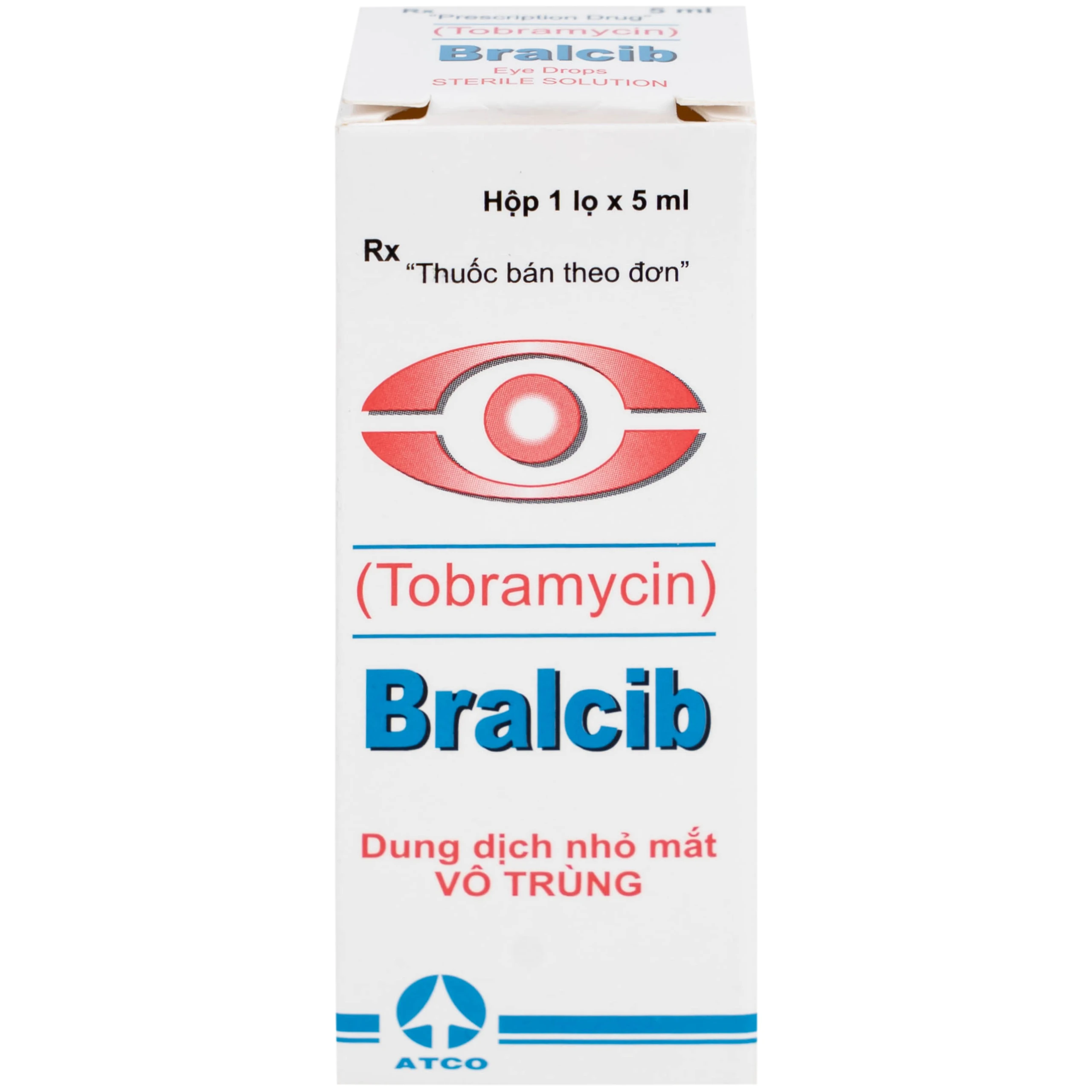 Thuốc Bralcib 3mg Atco điều trị các nhiễm khuẩn phần ngoài mắt do vi khuẩn nhạy cảm (5ml)