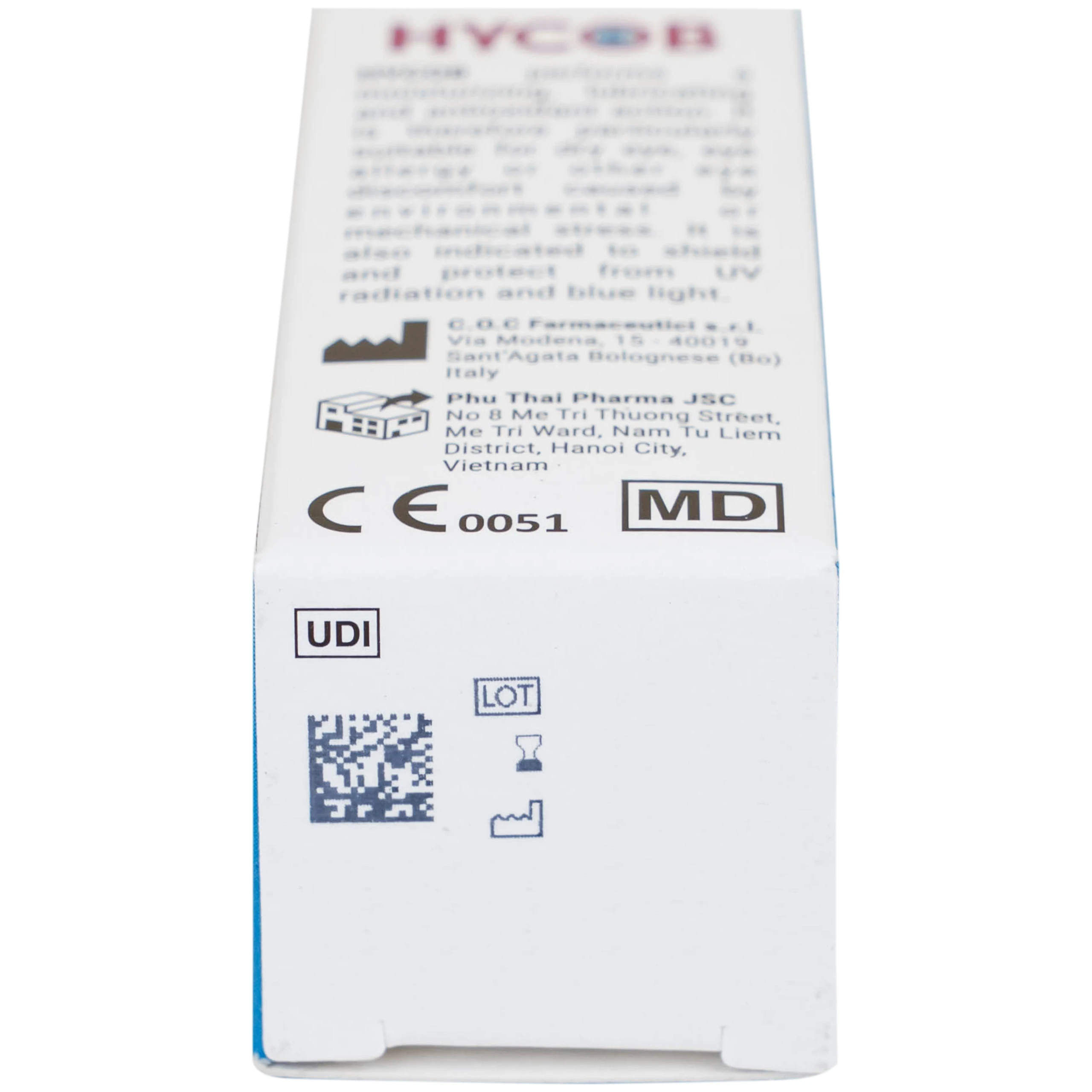 Nhỏ mắt Hycob 10ml giúp bôi trơn, tạo độ ẩm, giảm khô và mỏi mắt