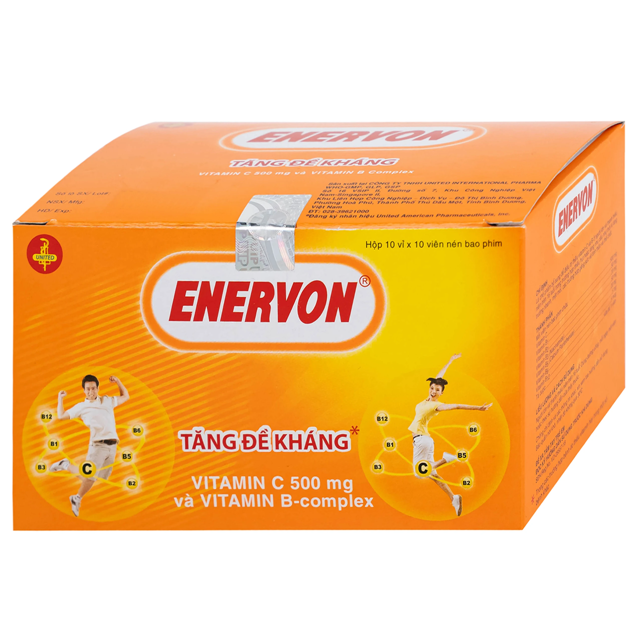 Thuốc Enervon United điều trị thiếu Vitamin C và B (10 vỉ x 10 viên)