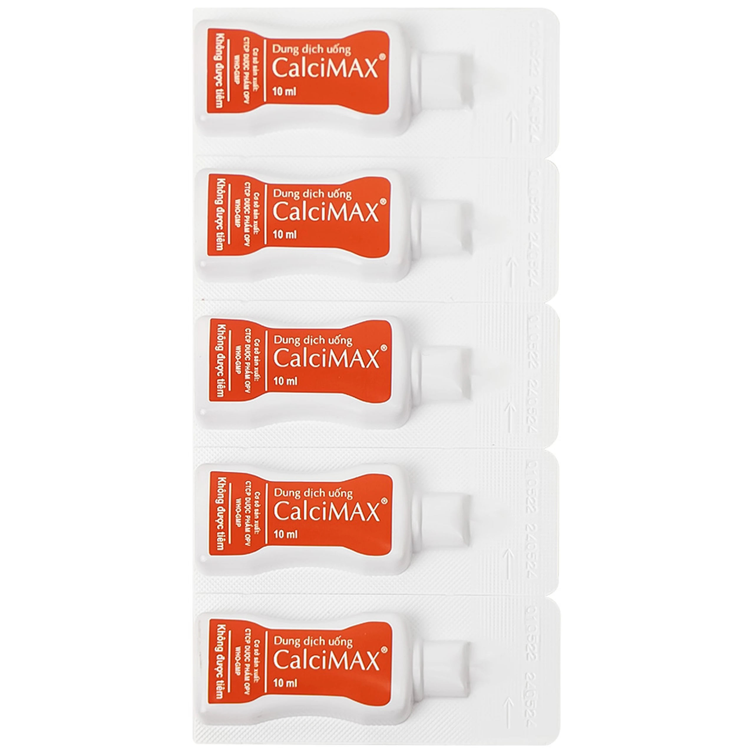 Dung dịch uống CalciMAX OPV giúp ngon miệng, chắc khỏe xương (20 ống x 10ml)