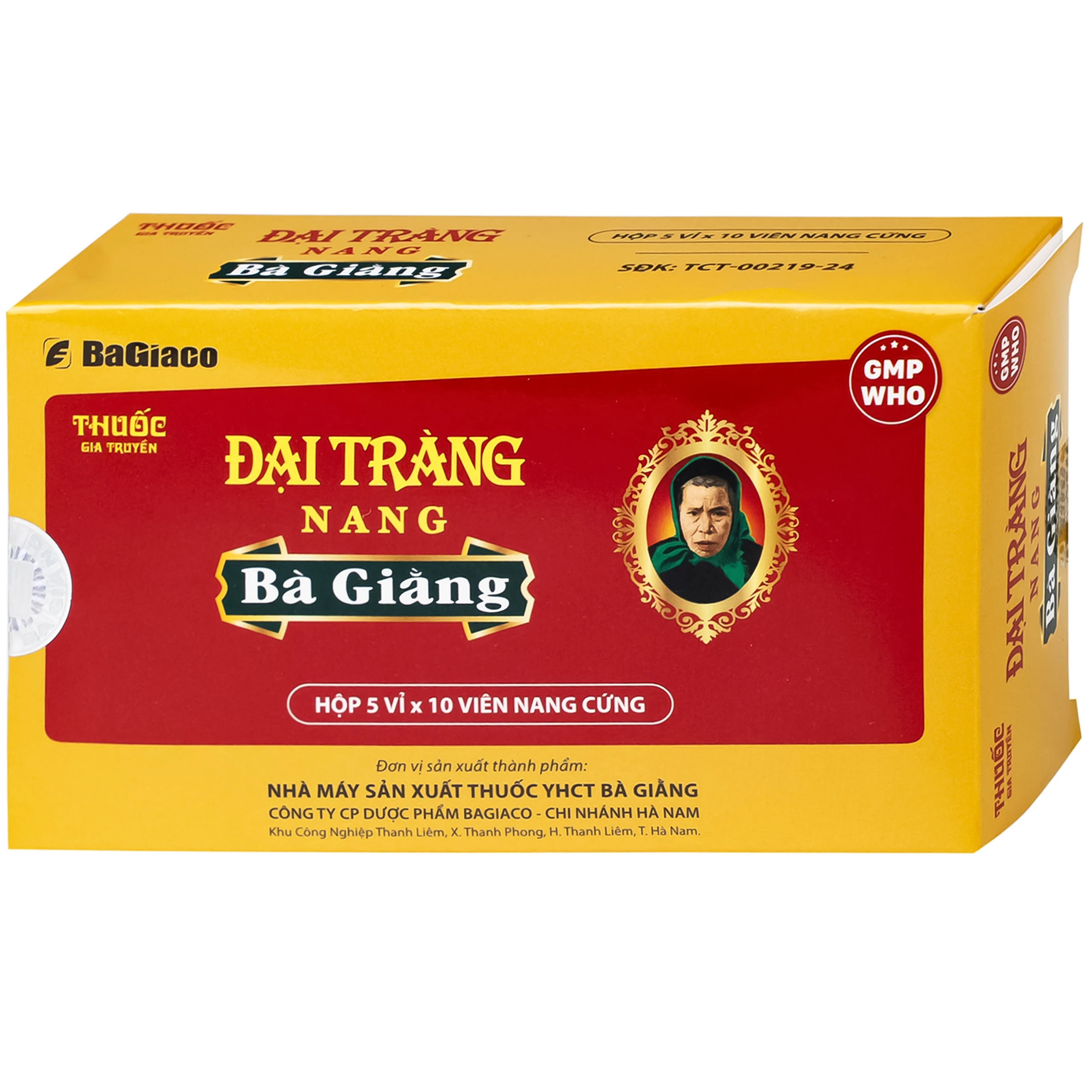 Thuốc Đại tràng nang Bà Giằng điều trị viêm đại tràng co thắt, hội chứng ruột kích thích (5 vỉ x 10 viên)