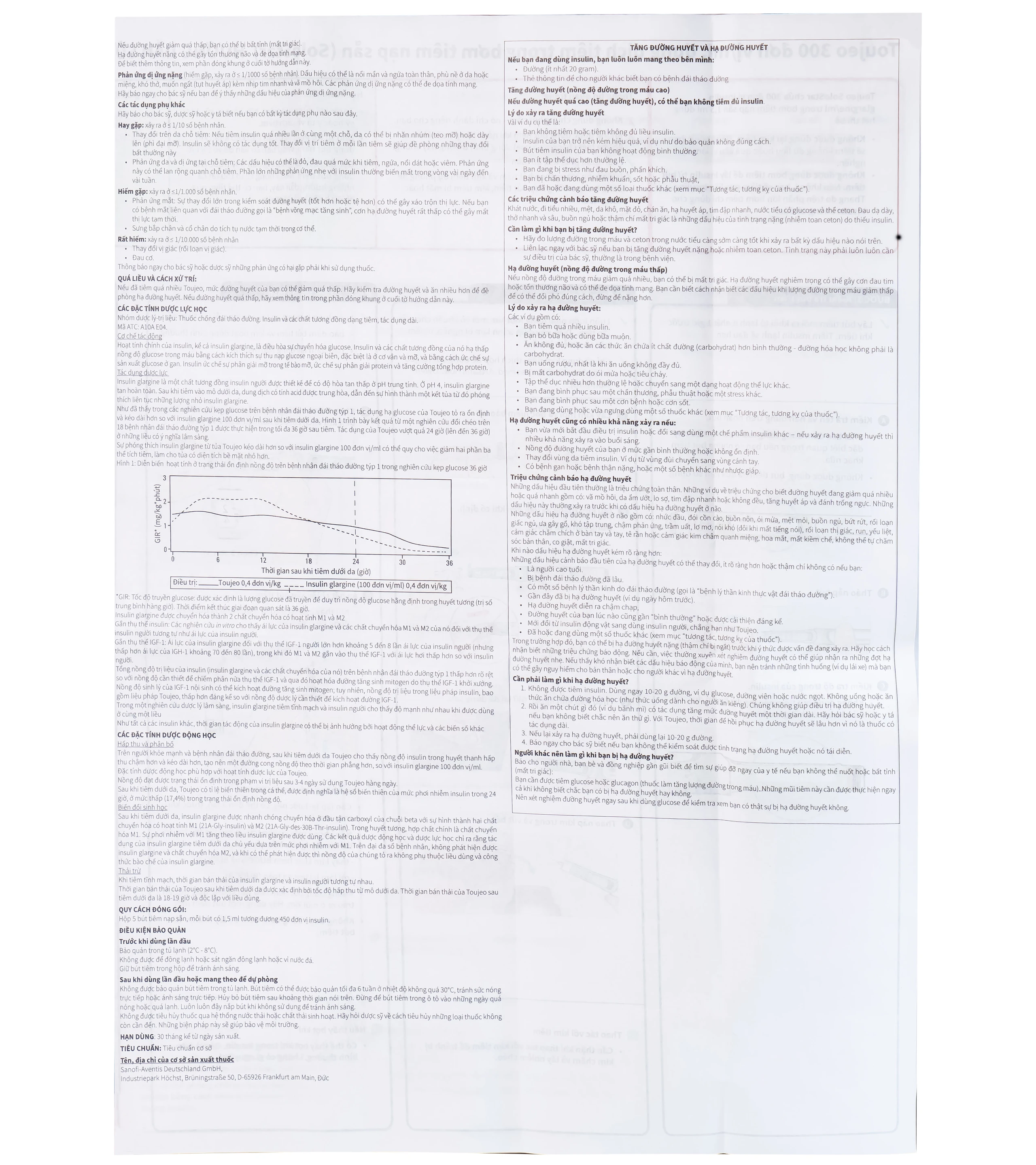 Thuốc tiêm Toujeo Solostar 300U/ml Sanofi điều trị đái tháo đường (5 cây)