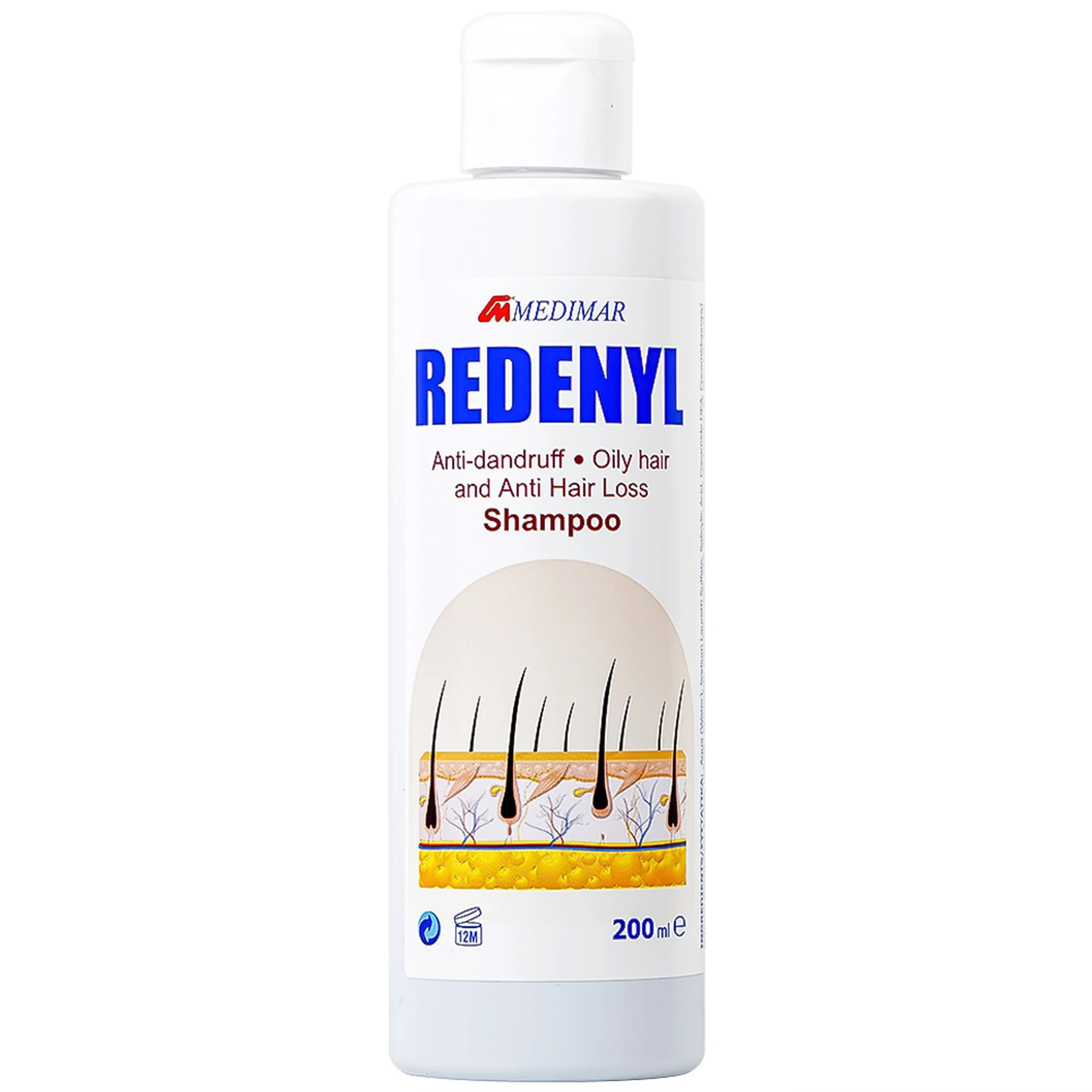 Dầu gội Redenyl Medimar chống rụng, kích thích mọc tóc (200ml)
