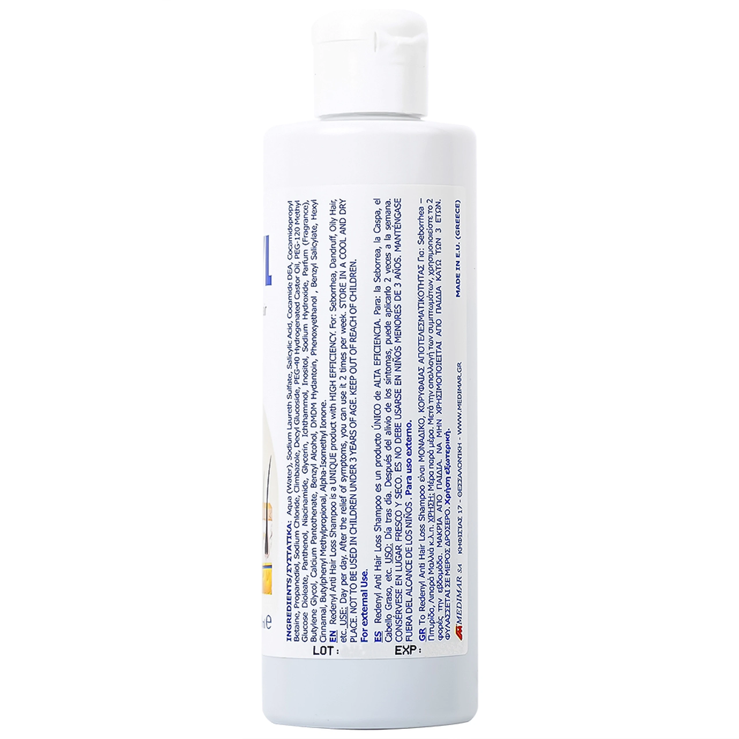 Dầu gội Redenyl Medimar chống rụng, kích thích mọc tóc (200ml)