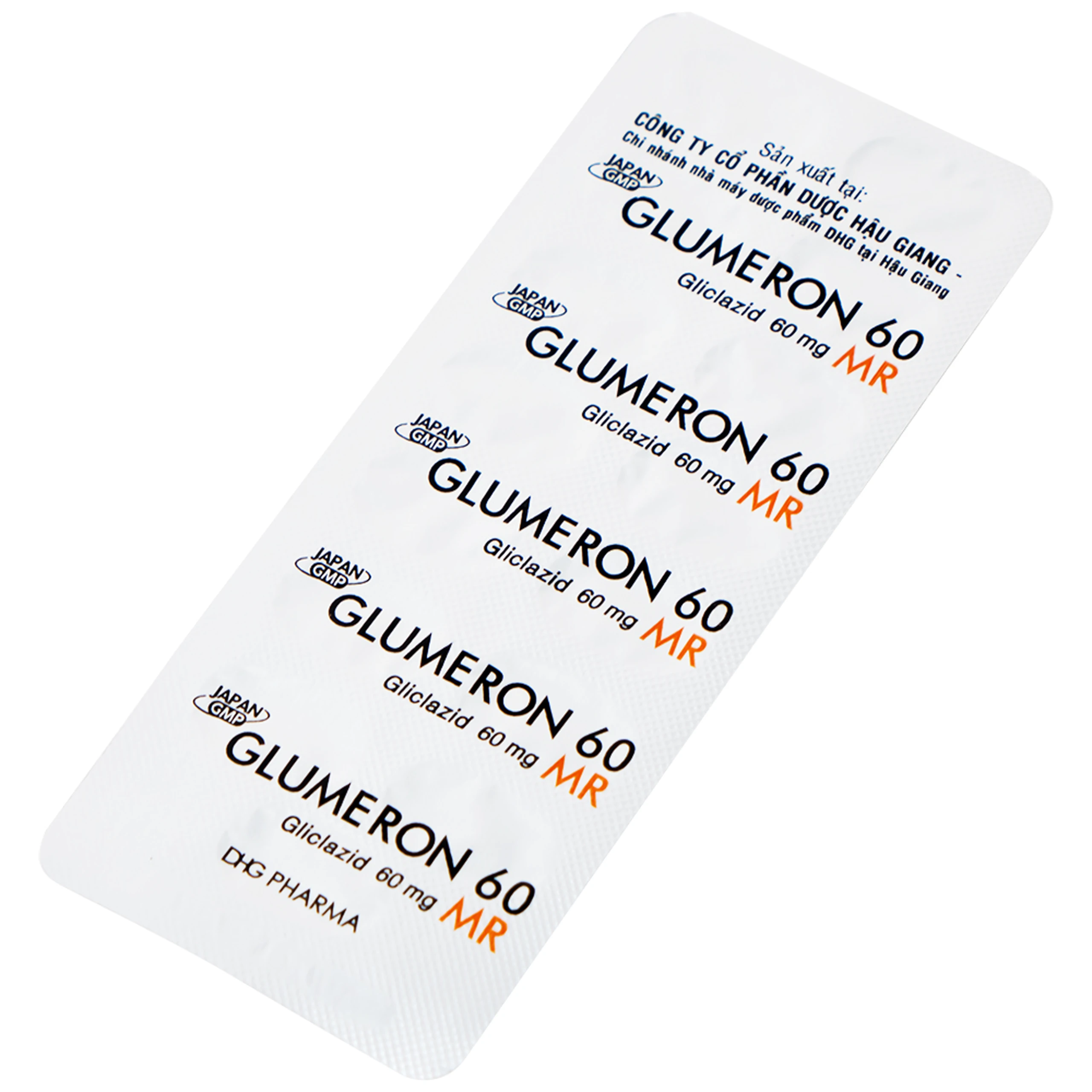 Thuốc Glumeron 60 MR DHG điều trị đái tháo đường típ 2 (2 vỉ x 15 viên)