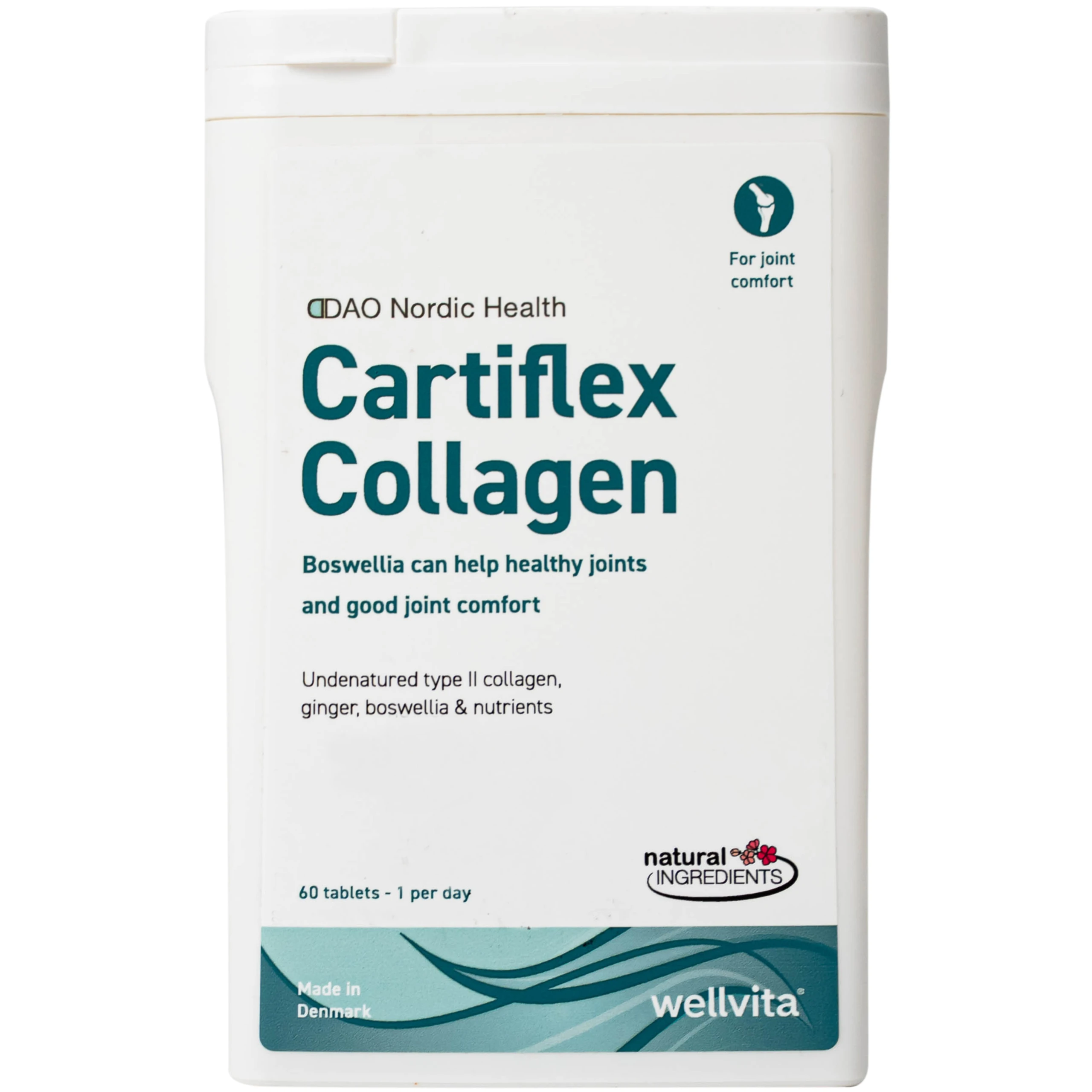 Viên uống hỗ trợ tăng cường sức khỏe xương khớp Cartiflex Collagen DAO Nordic Health (60 viên)