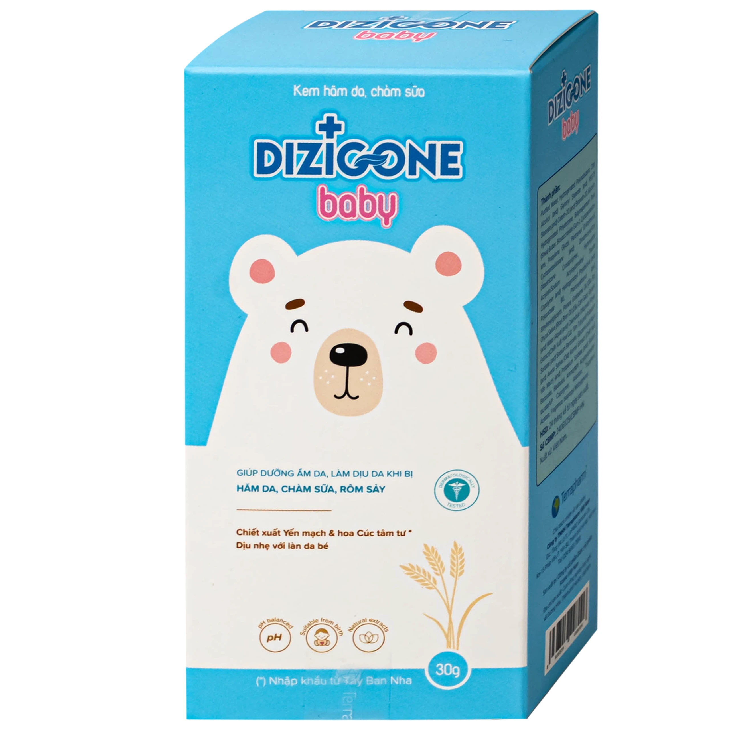 Kem bôi cho bé Dizigone Baby chống hăm tã, làm dịu mẫn ngứa (30g)