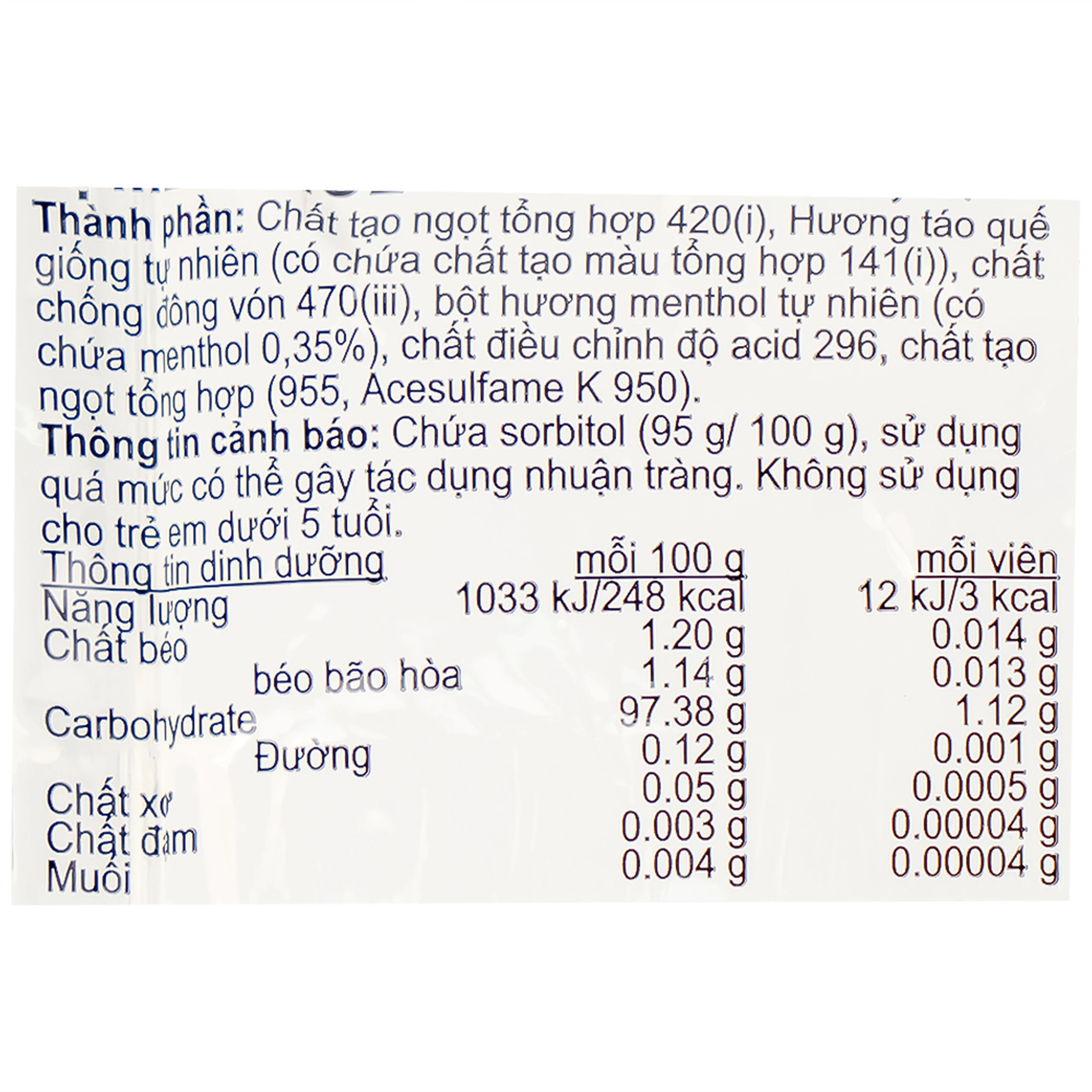 Kẹo Con Tàu Vị Táo Quế Fisherman's Friend (25g)
