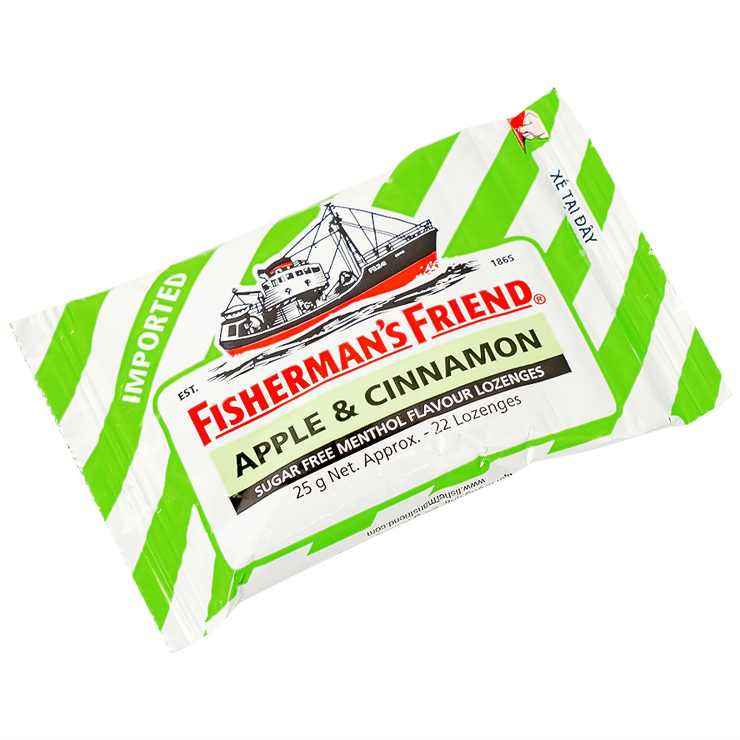 Kẹo Con Tàu Vị Táo Quế Fisherman's Friend (25g)