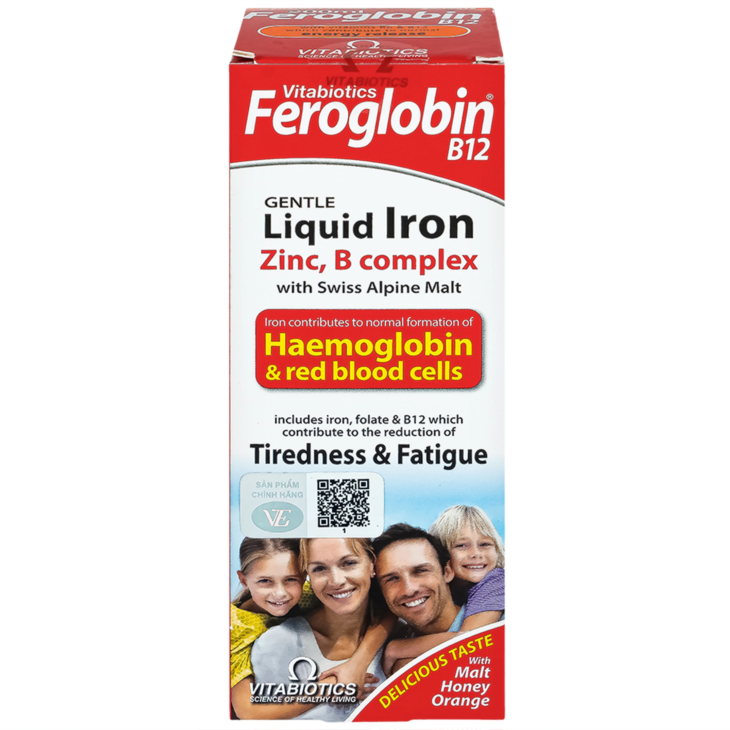 Siro hỗ trợ tăng khả năng tạo máu Vitabiotics Feroglobin B12 (200ml)