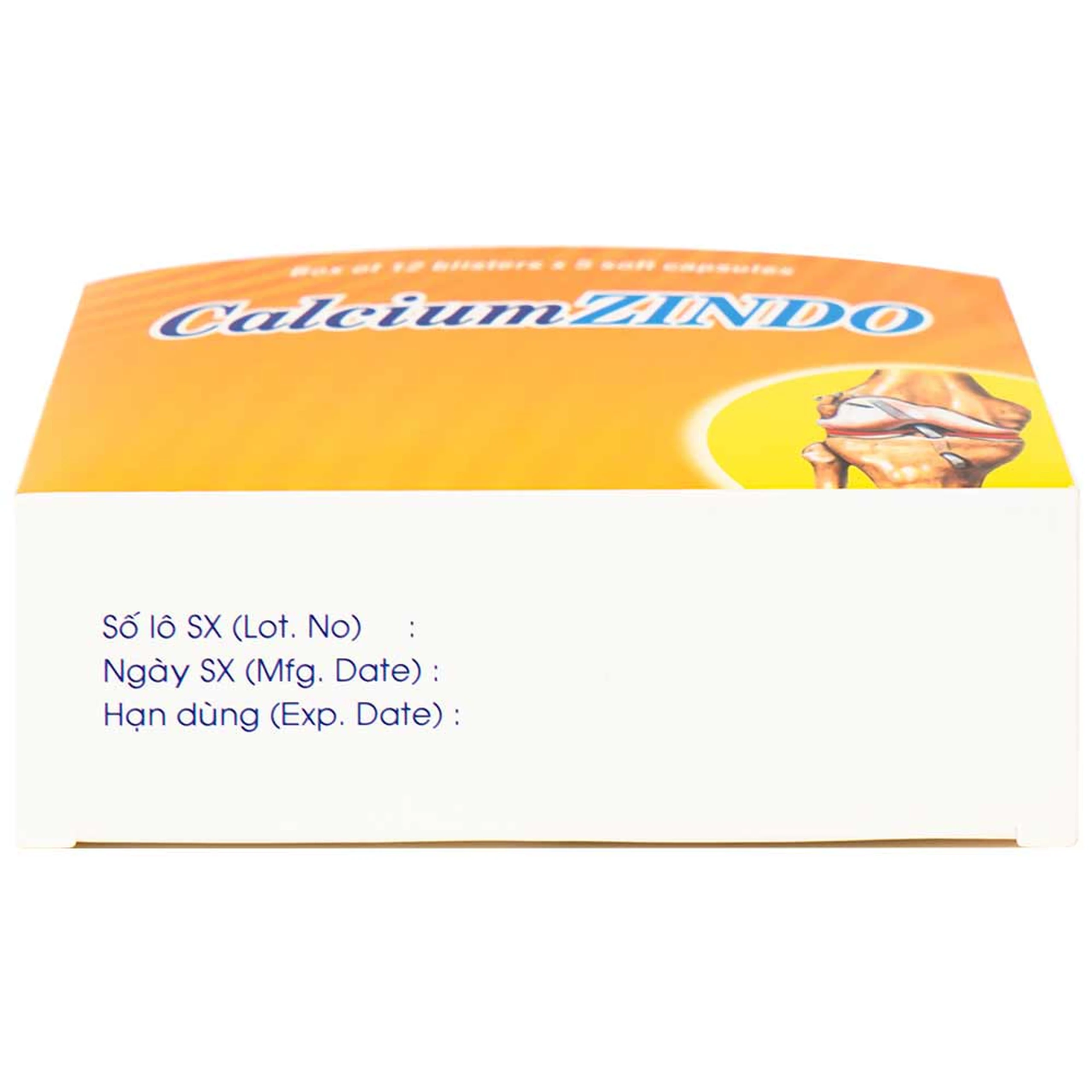 Viên nang mềm CalciumZindo USA NIC Pharma bổ sung canxi và vitamin D, phòng và điều trị loãng xương (12 vỉ x 5 viên)