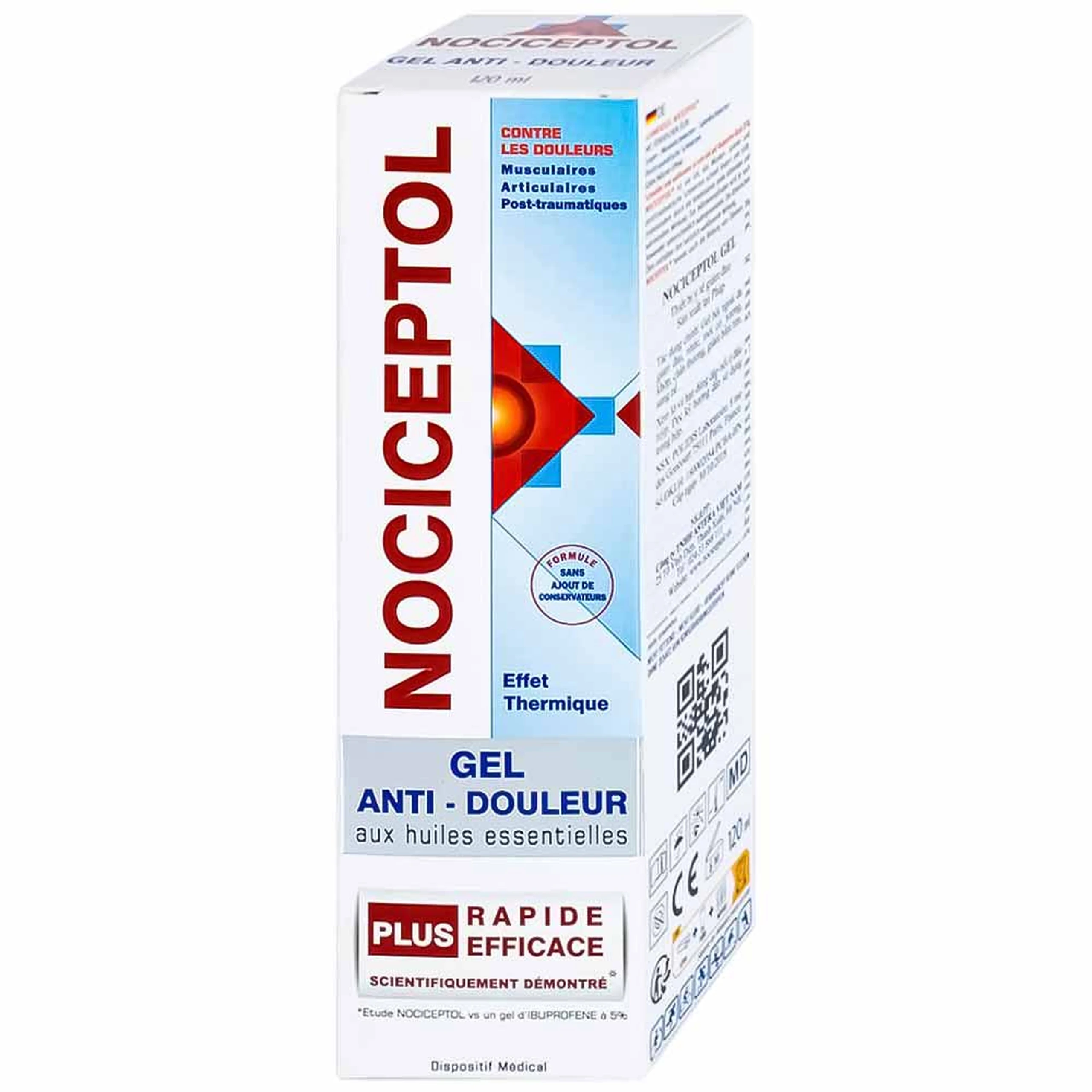 Kem bôi giảm đau Nociceptol120ml anti-douleur polidis giảm đau nhức xương khớp, mỏi cơ, chấn thương